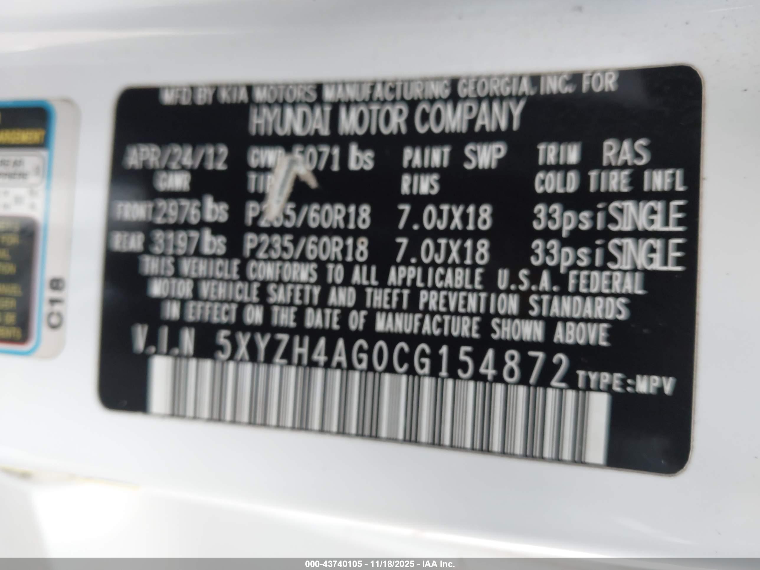 HYUNDAI SANTA image 9
