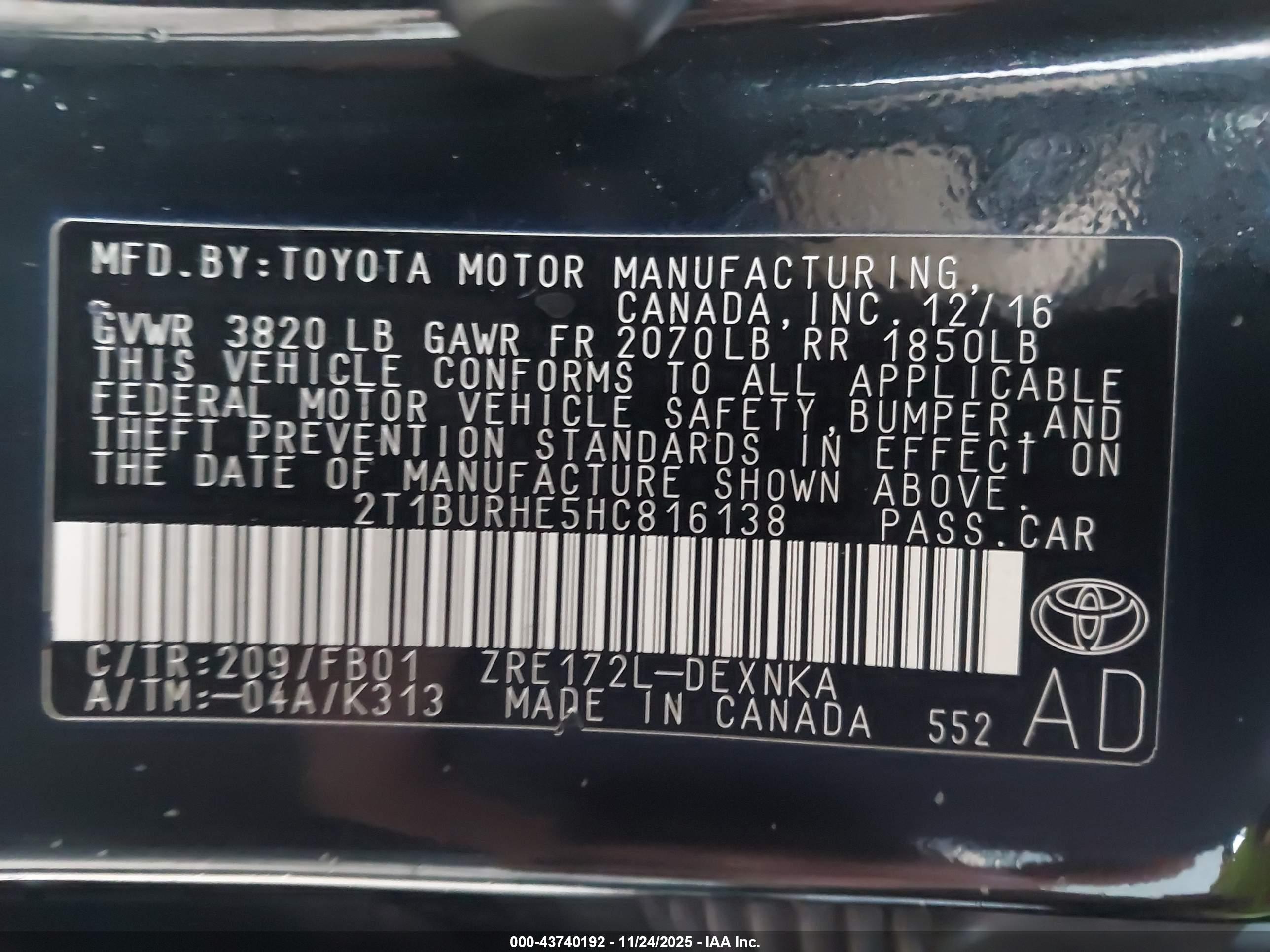 TOYOTA COROLLA image 9