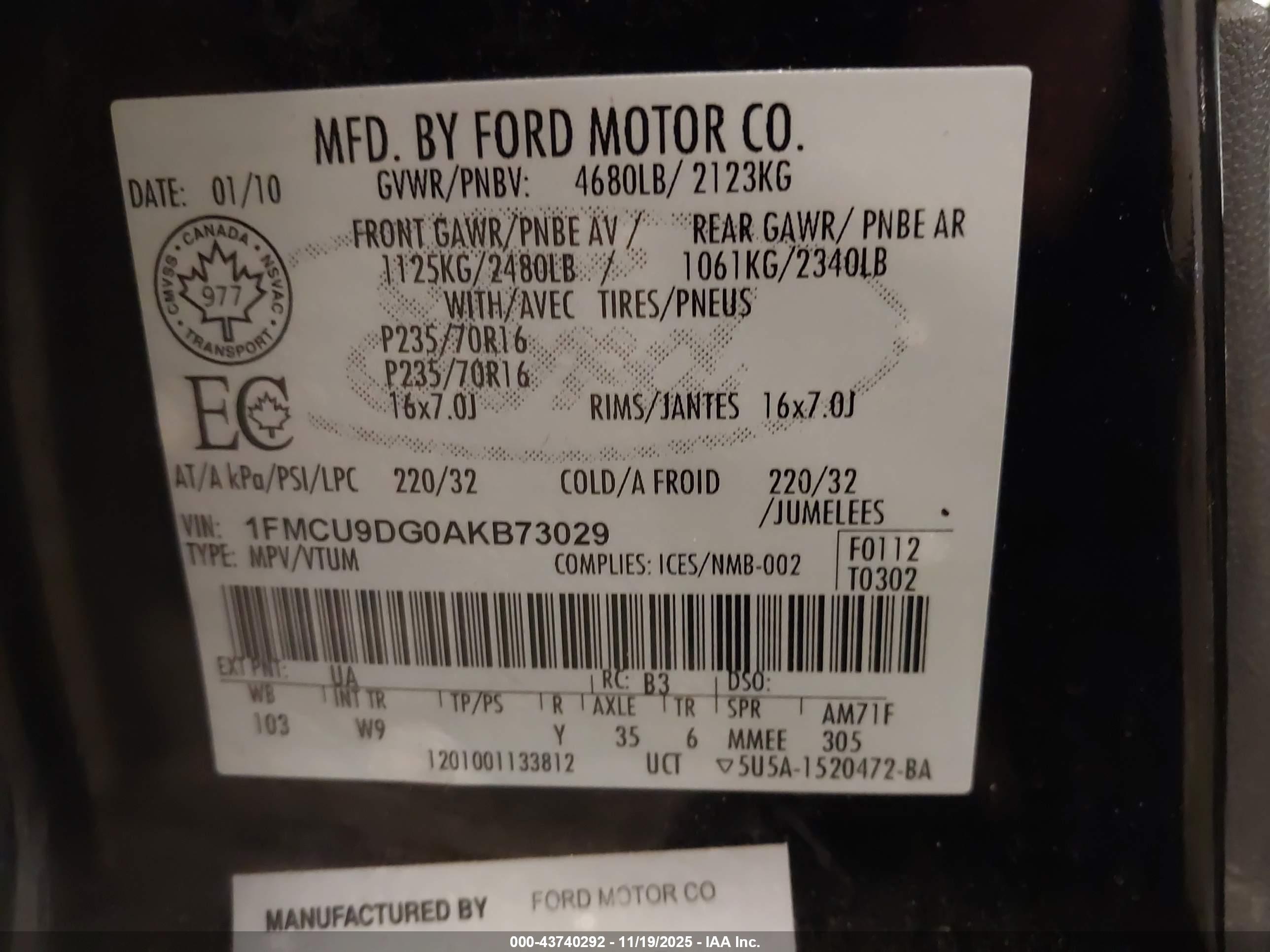 FORD ESCAPE image 9