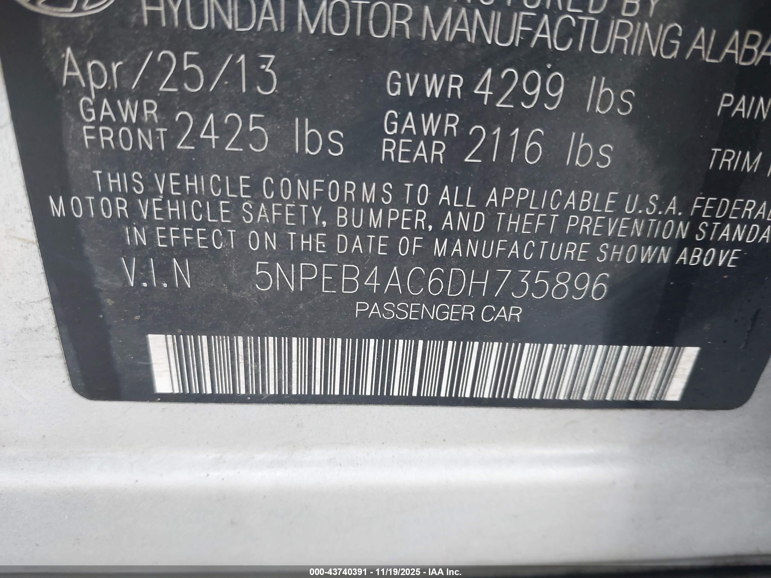 HYUNDAI SONATA image 9