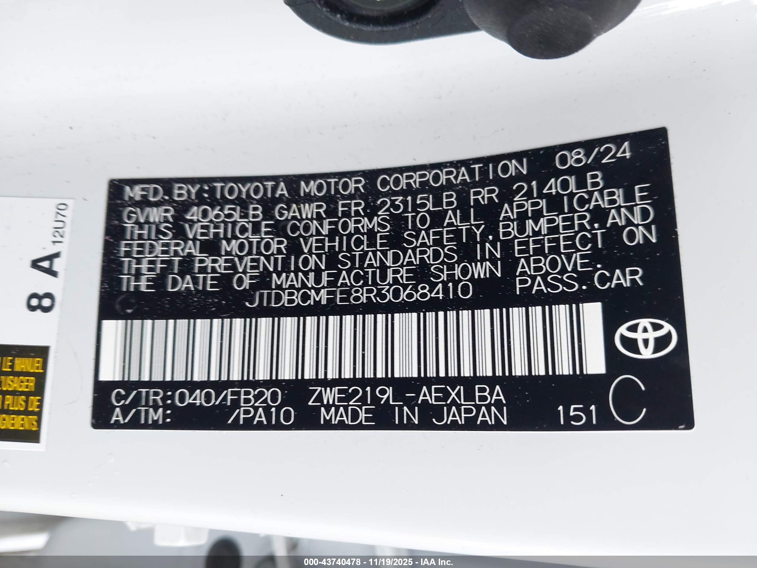 TOYOTA COROLLA image 9