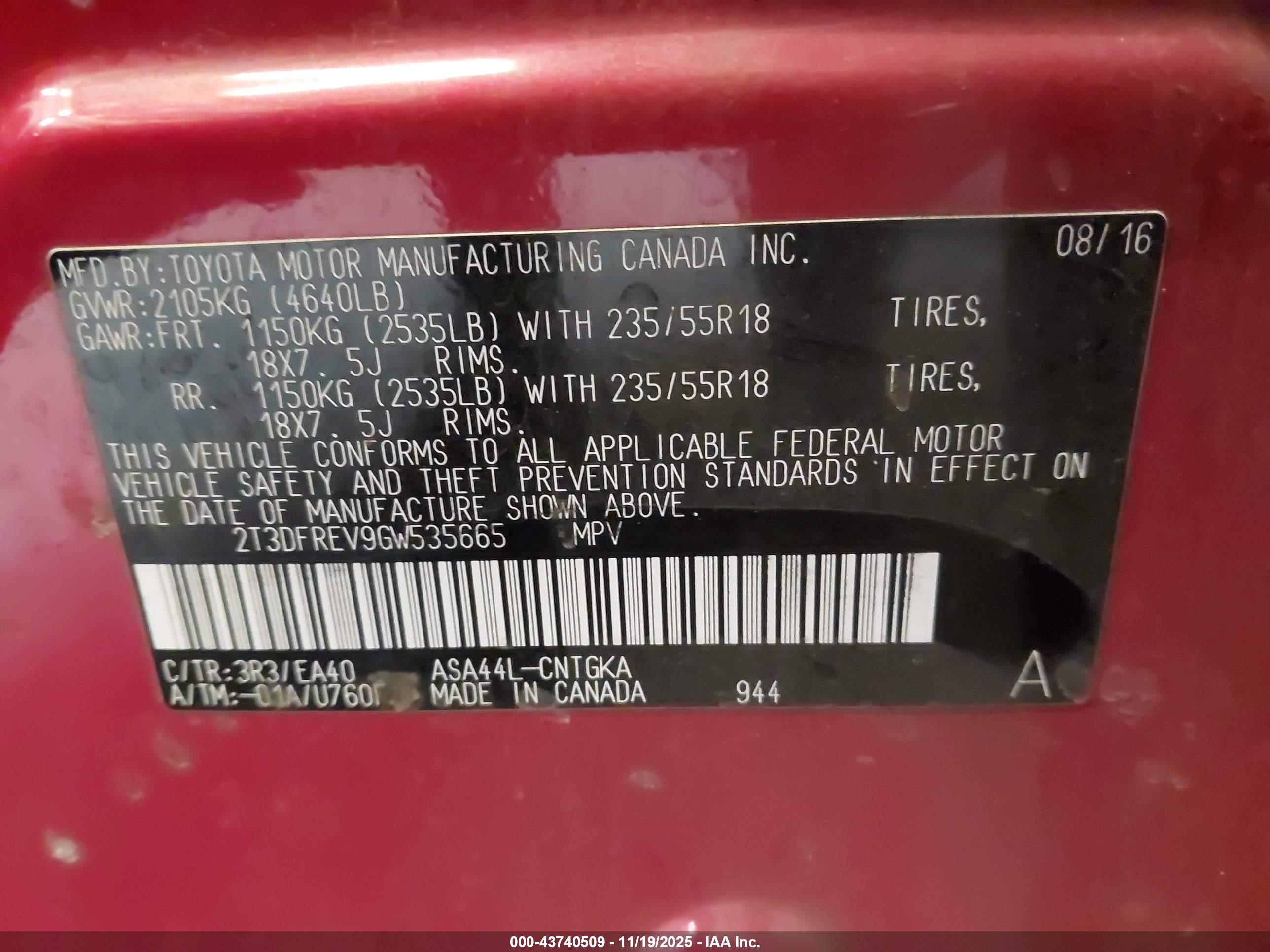 TOYOTA RAV4 image 9