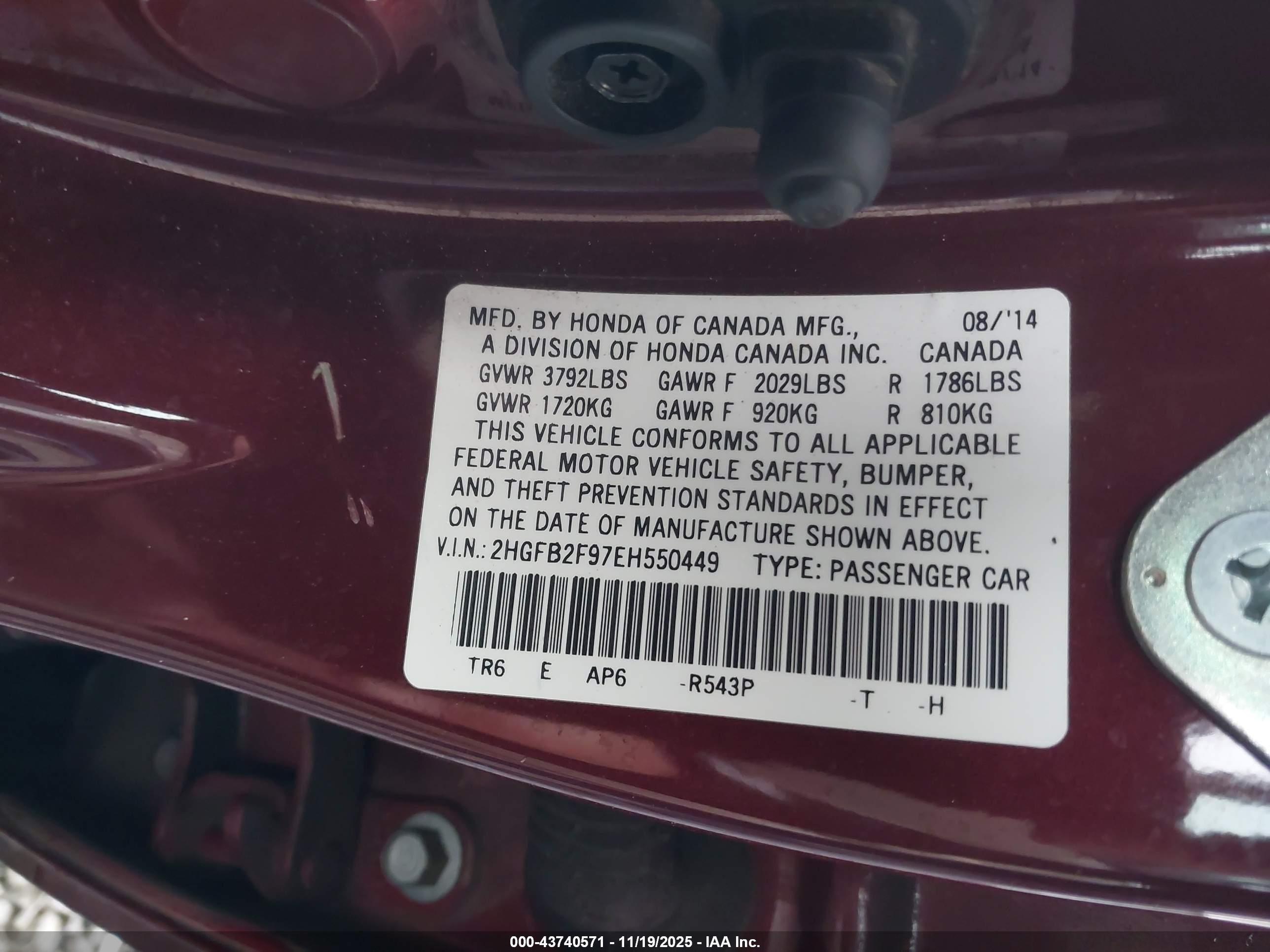 HONDA CIVIC image 9