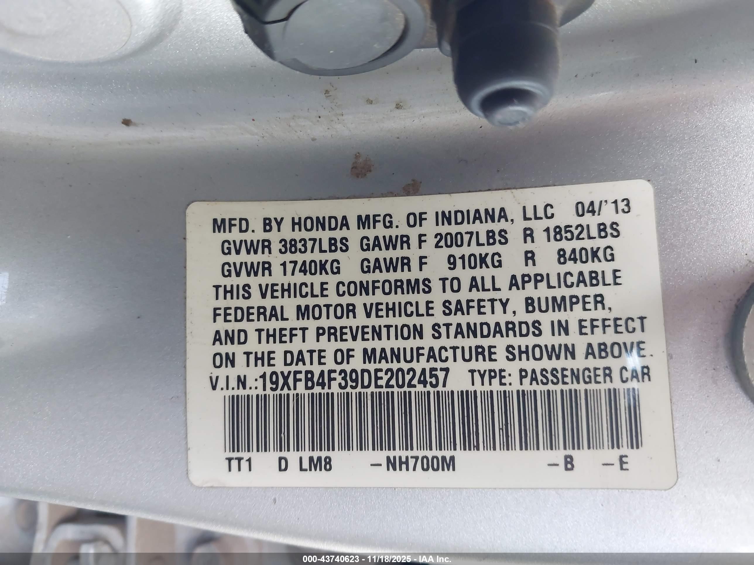 HONDA CIVIC image 9