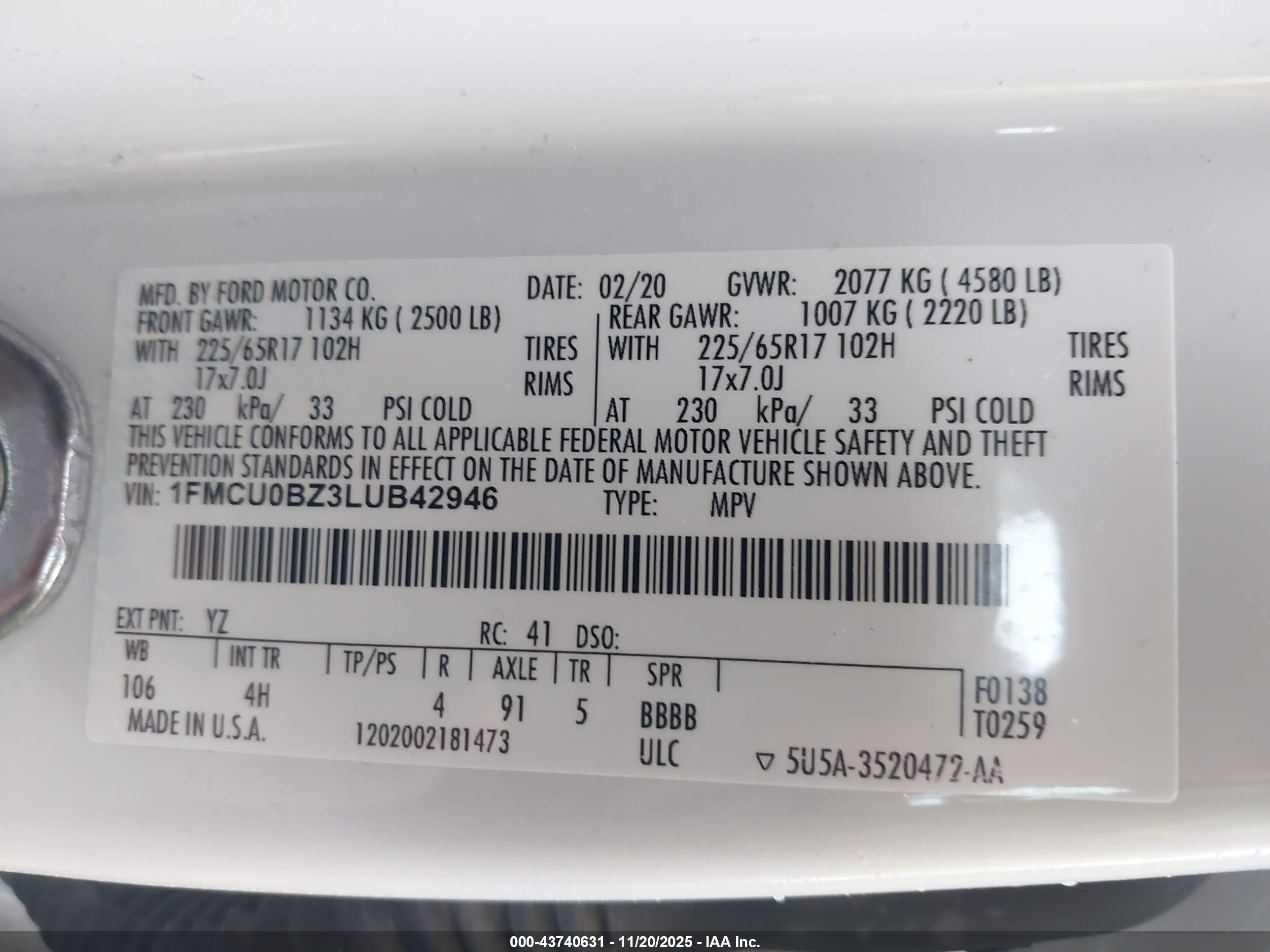 FORD ESCAPE image 9