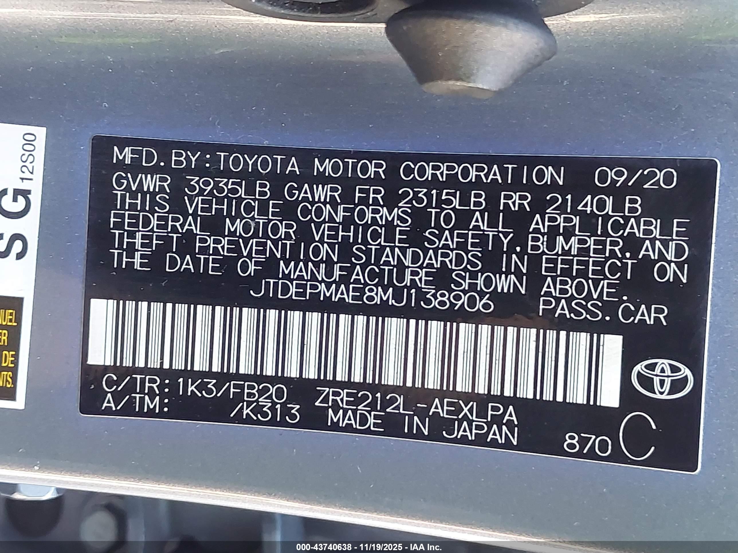 TOYOTA COROLLA image 9