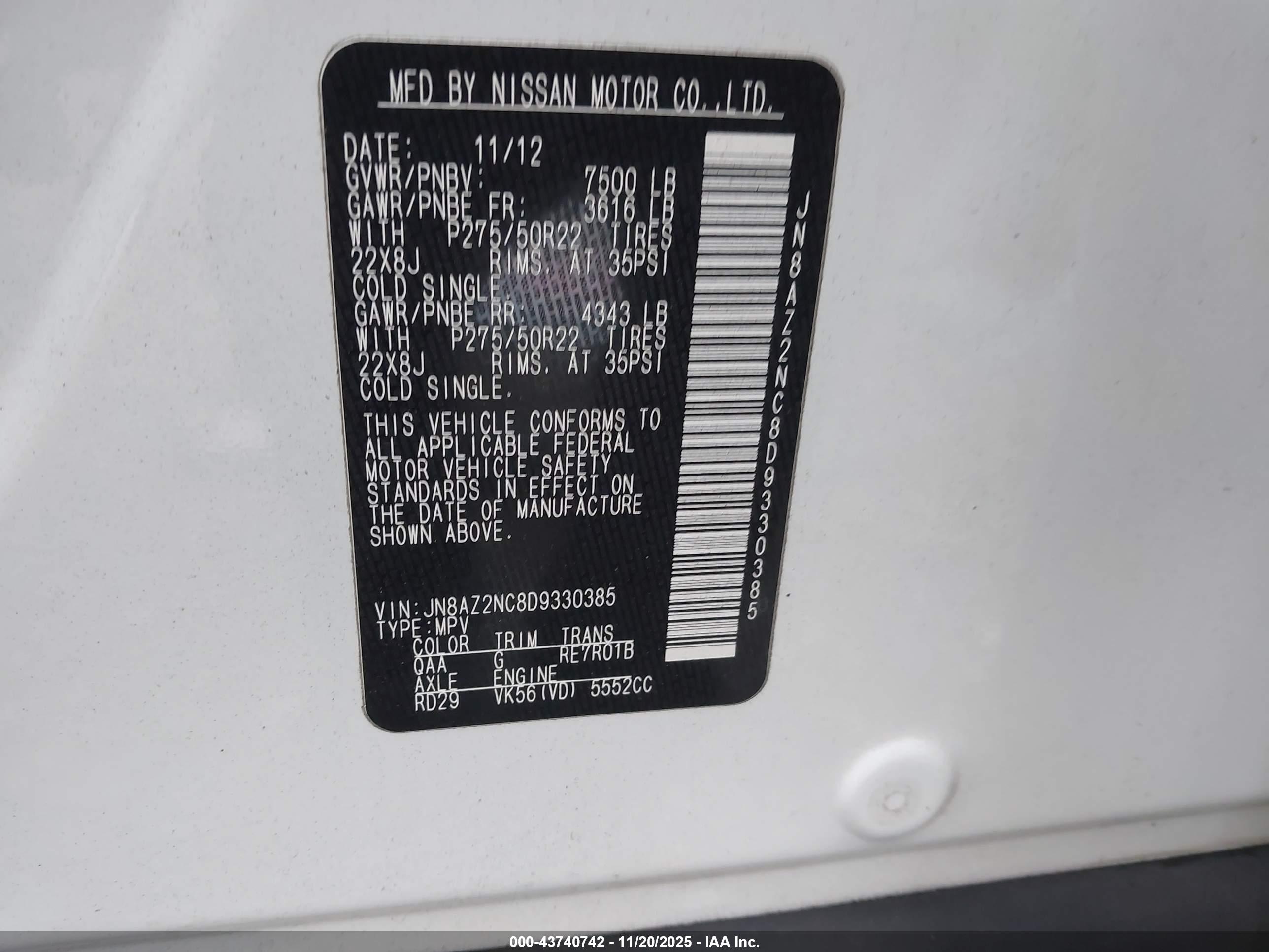 INFINITI QX56 image 9