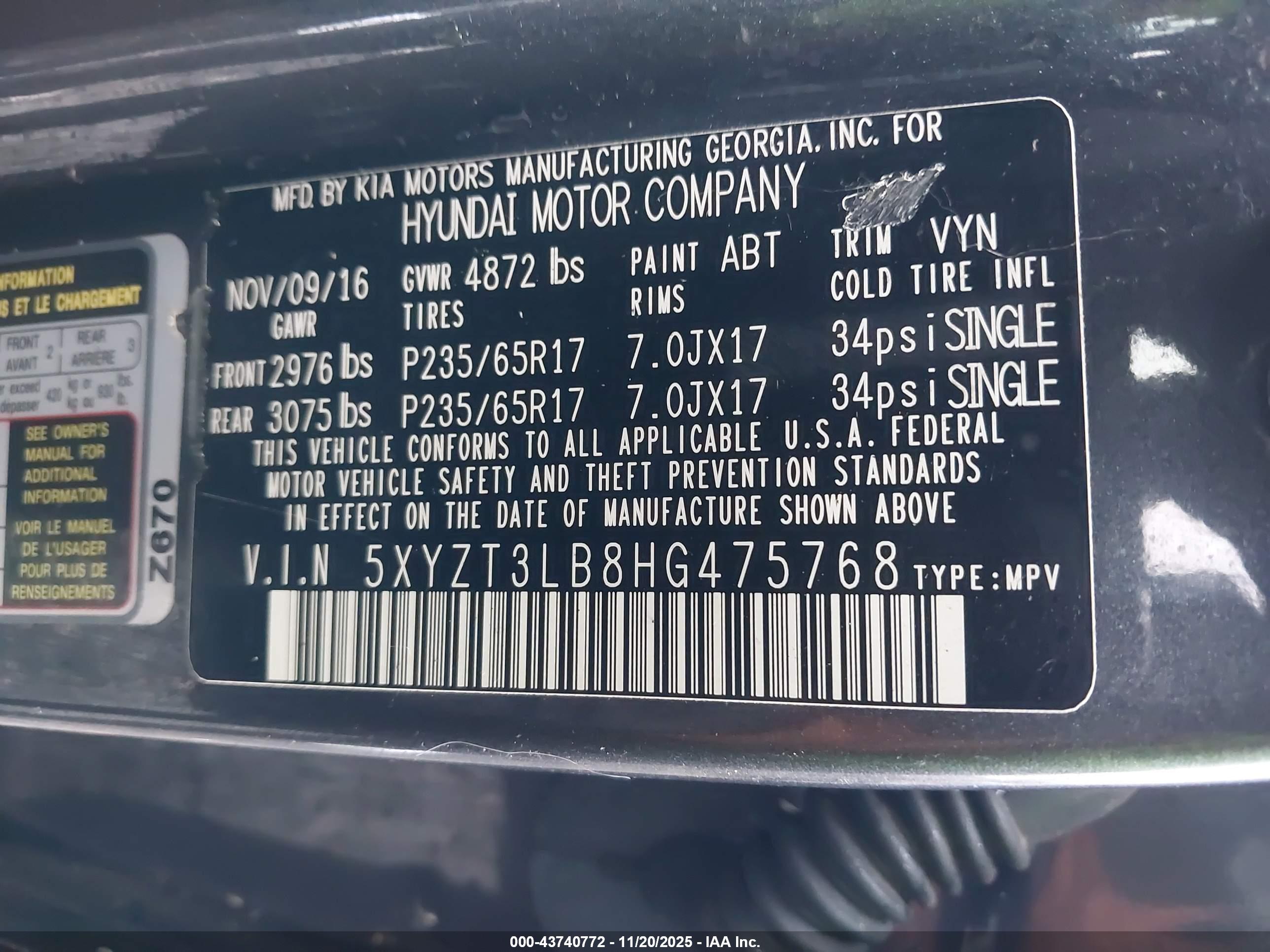 HYUNDAI SANTA image 9