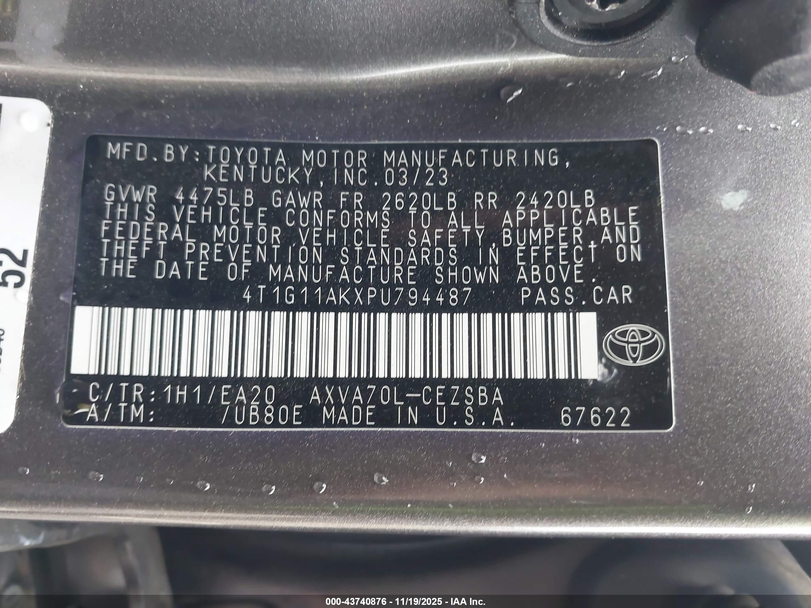 TOYOTA CAMRY image 9