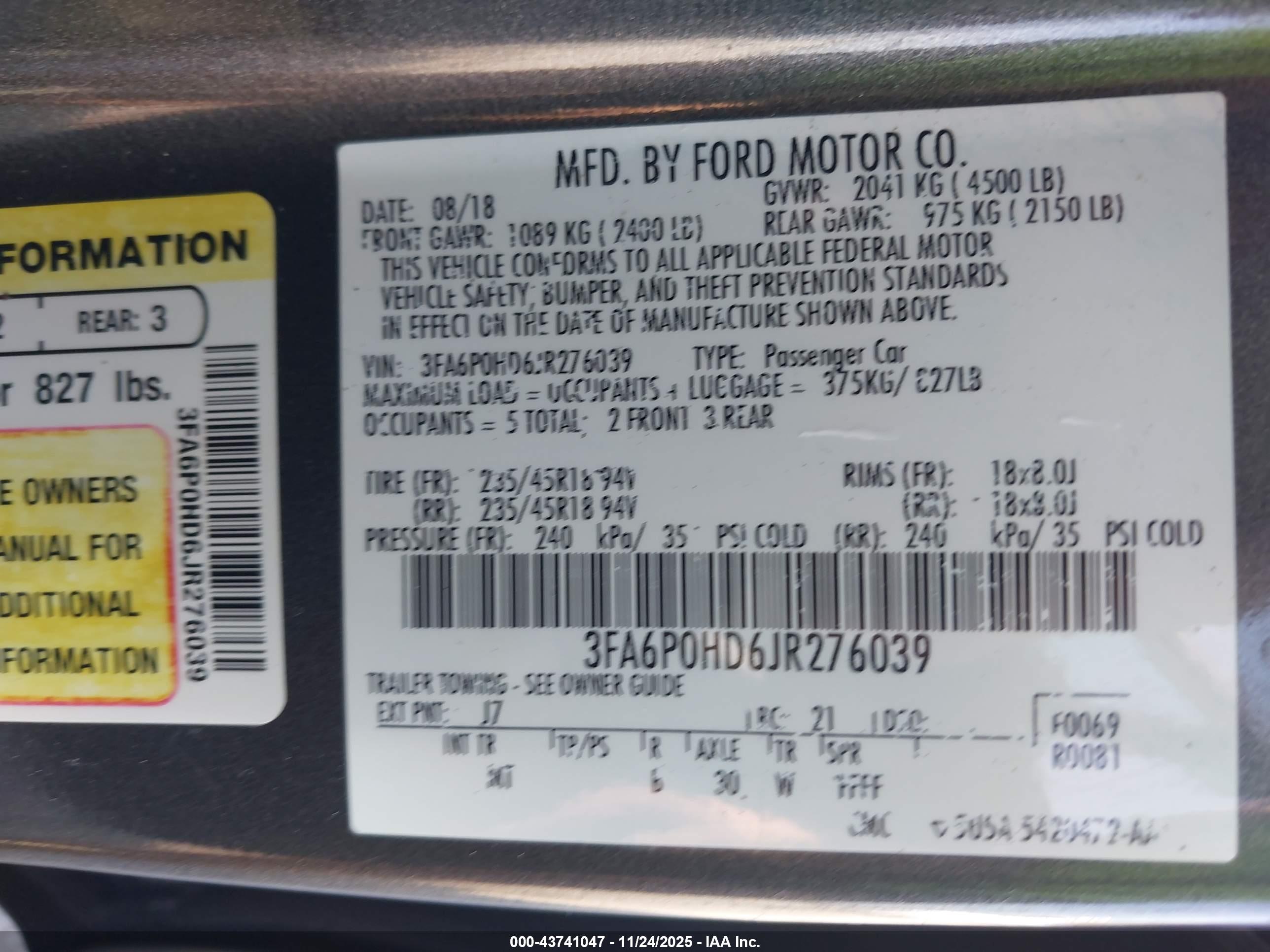 FORD FUSION image 9