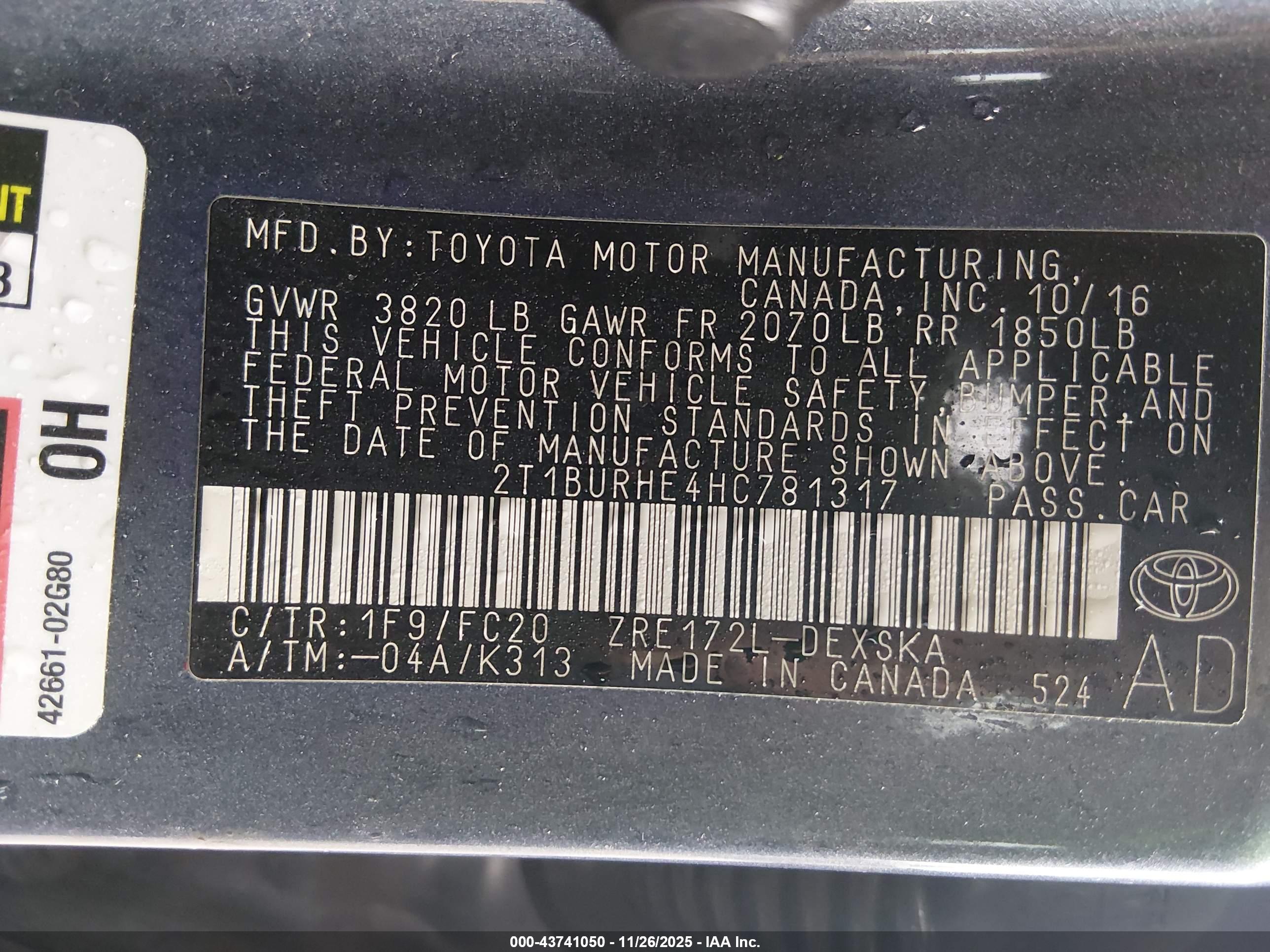 TOYOTA COROLLA image 9
