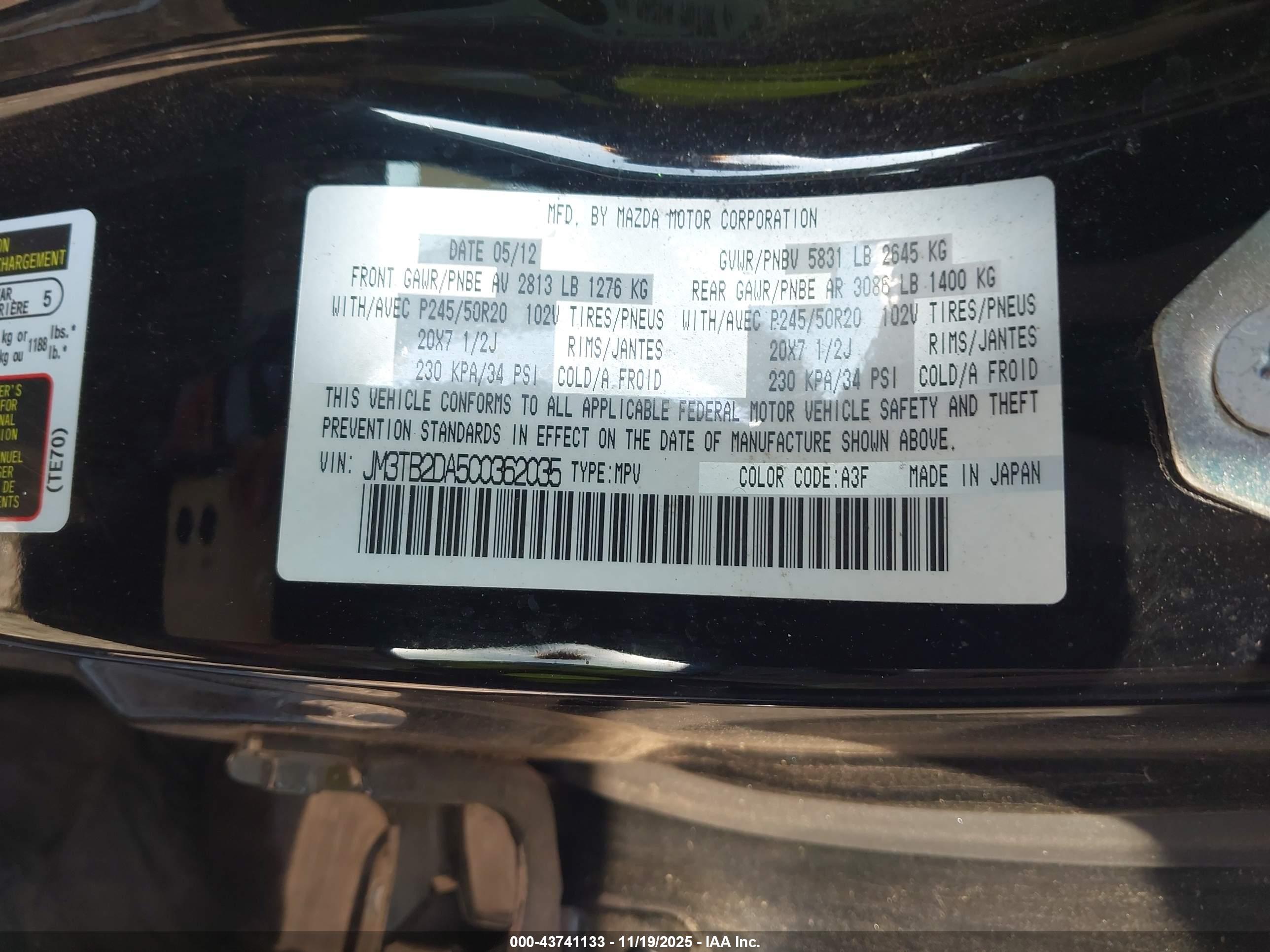 MAZDA CX-9 image 9