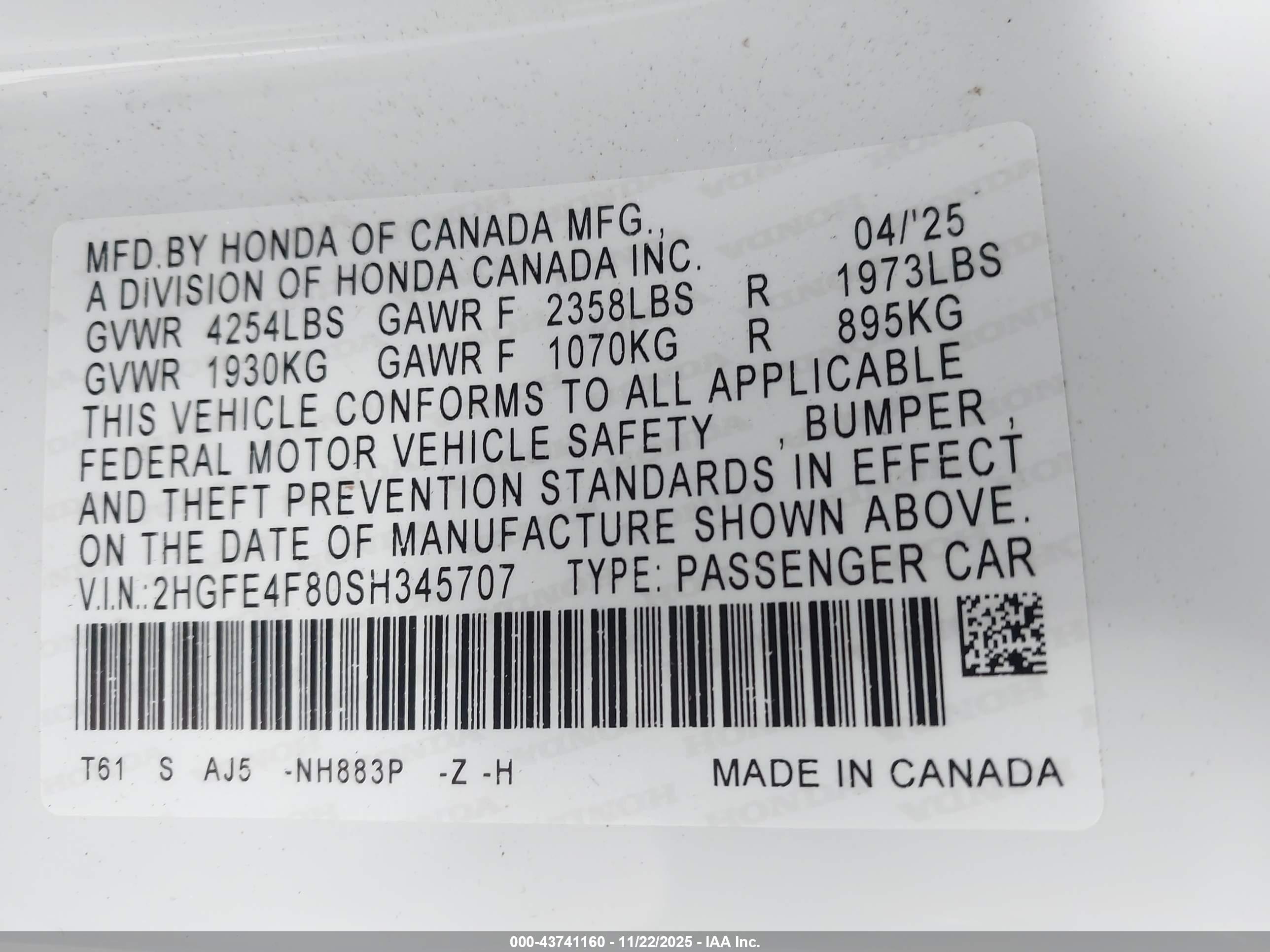 HONDA CIVIC image 9