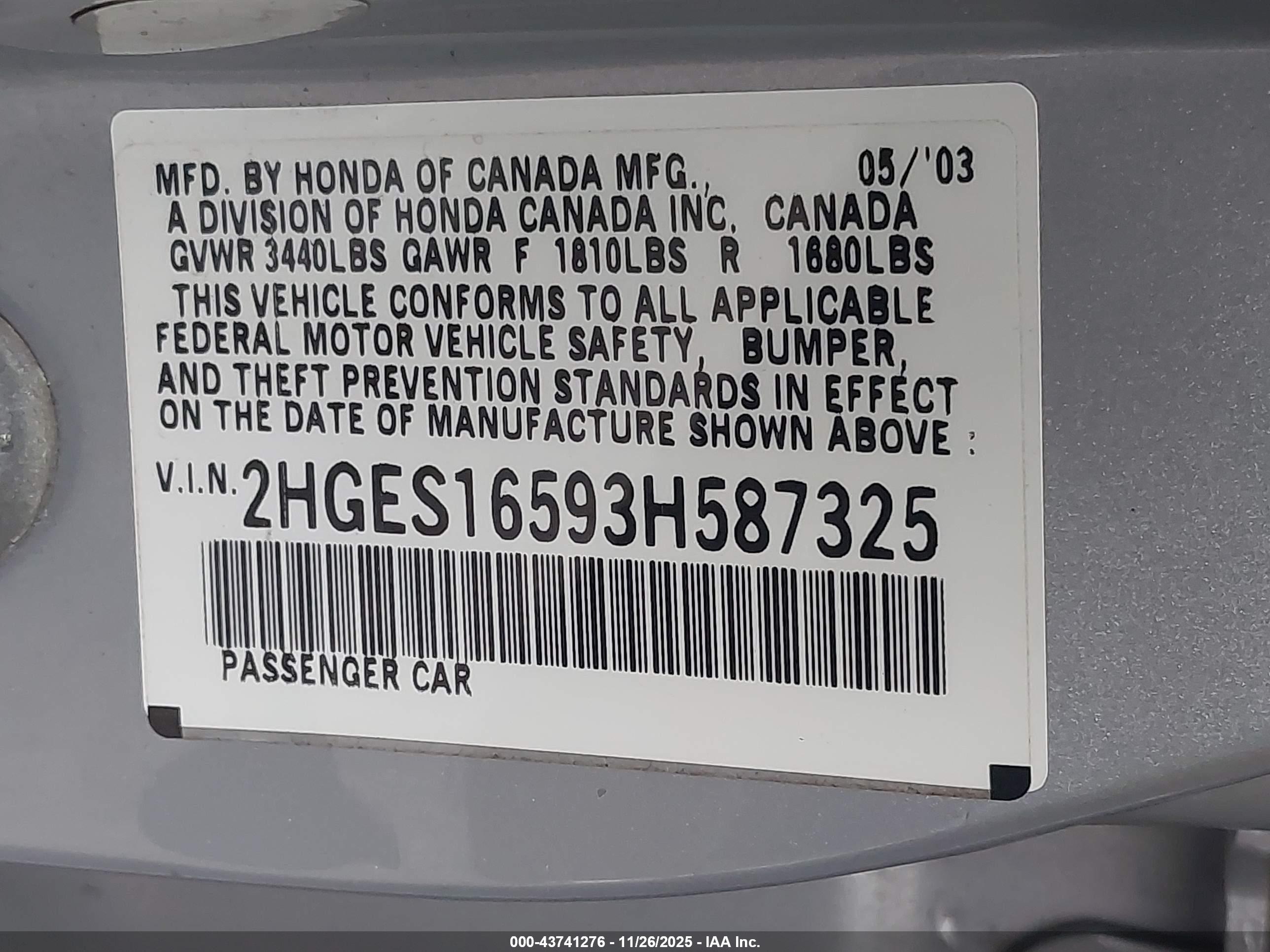 HONDA CIVIC image 9