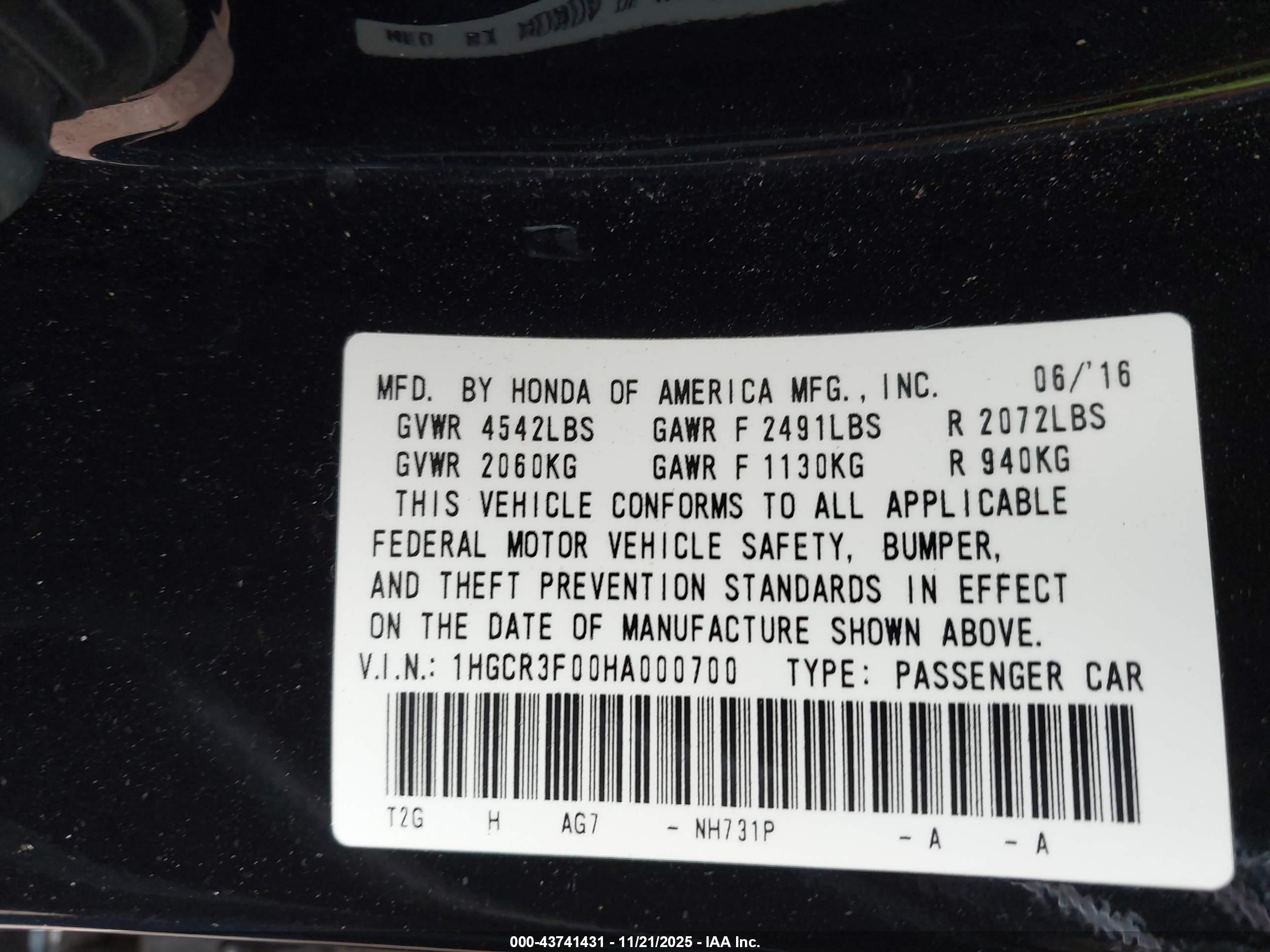 HONDA ACCORD image 9