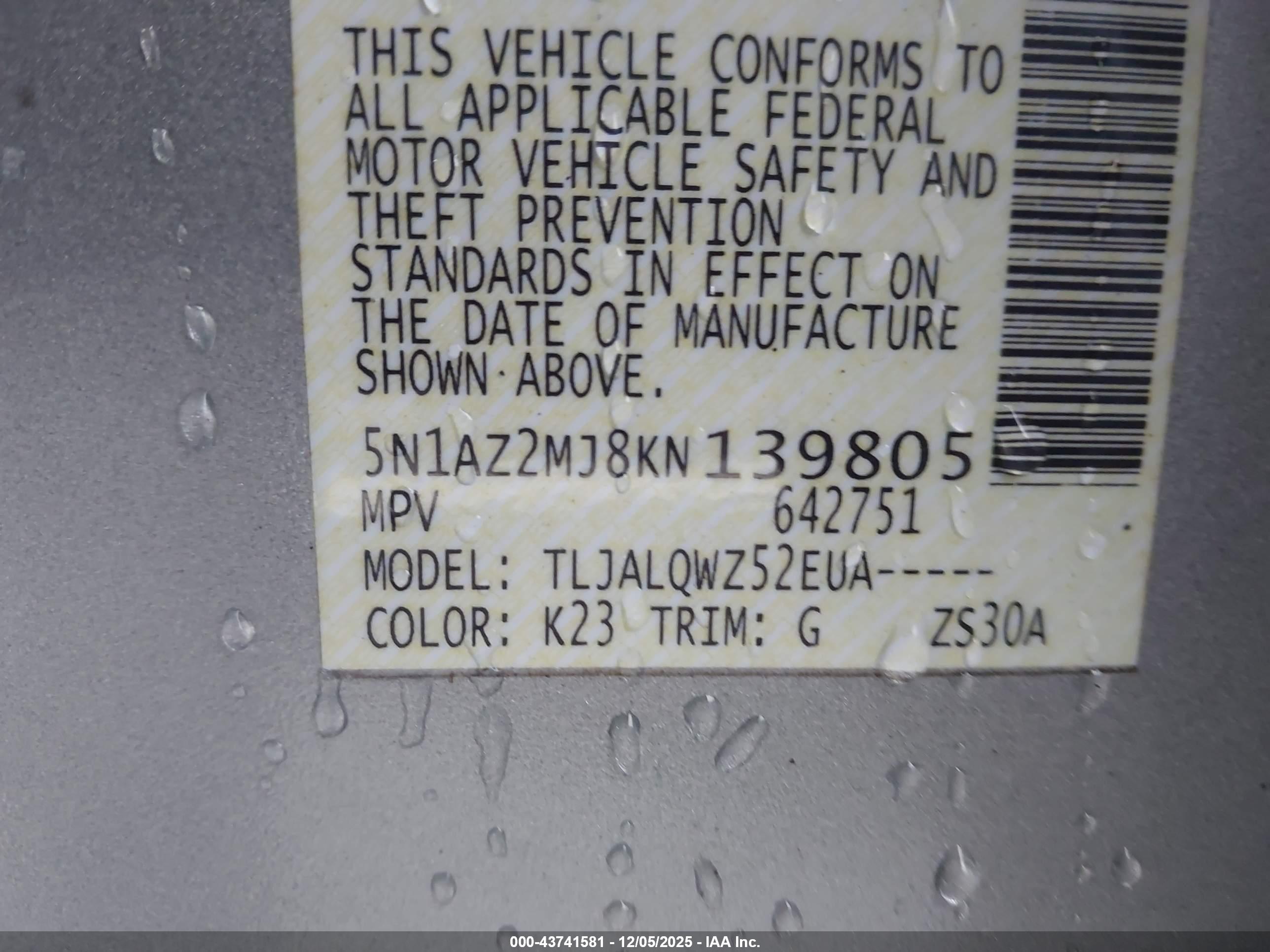 NISSAN MURANO image 9