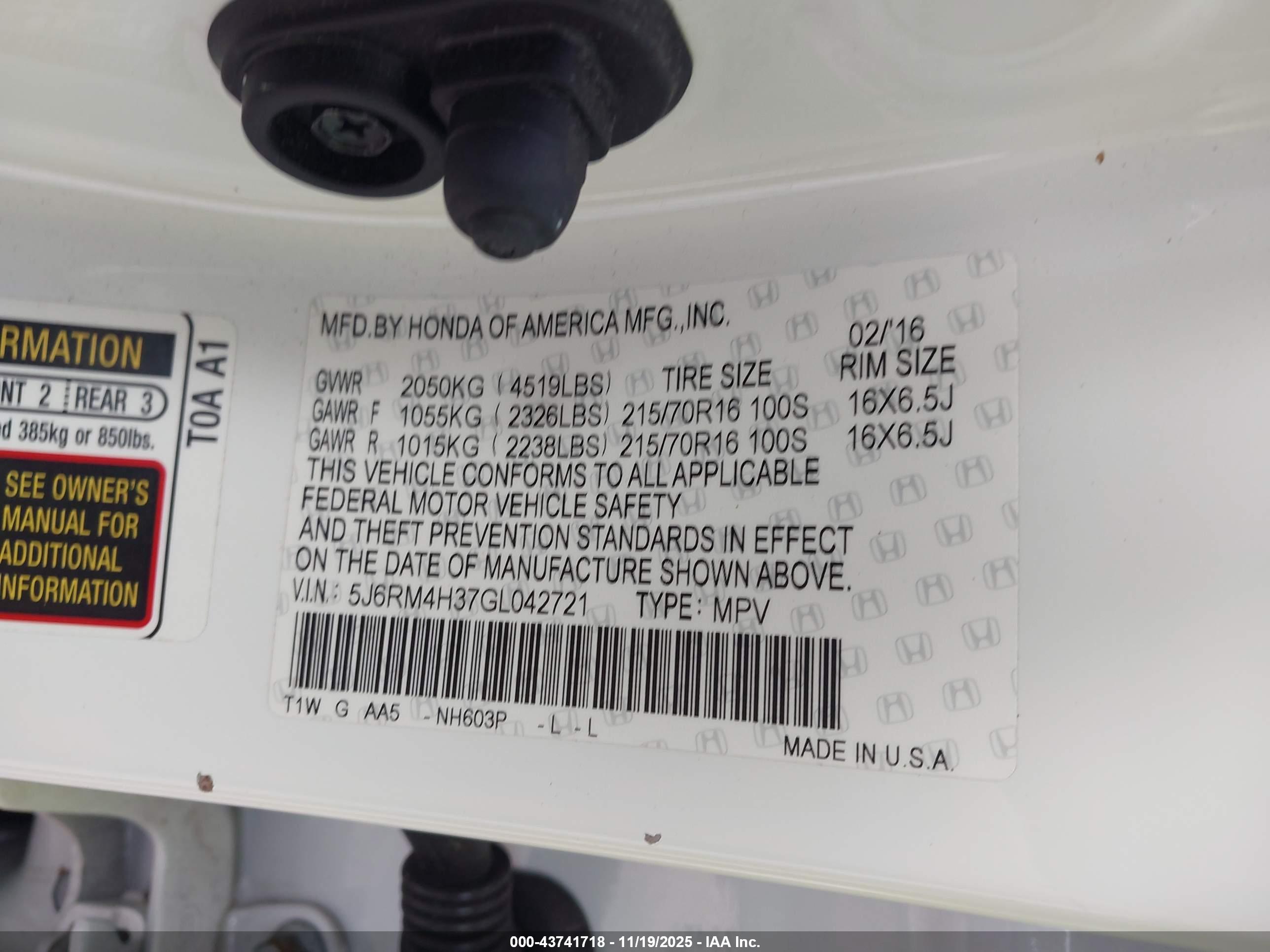 HONDA CR-V image 9