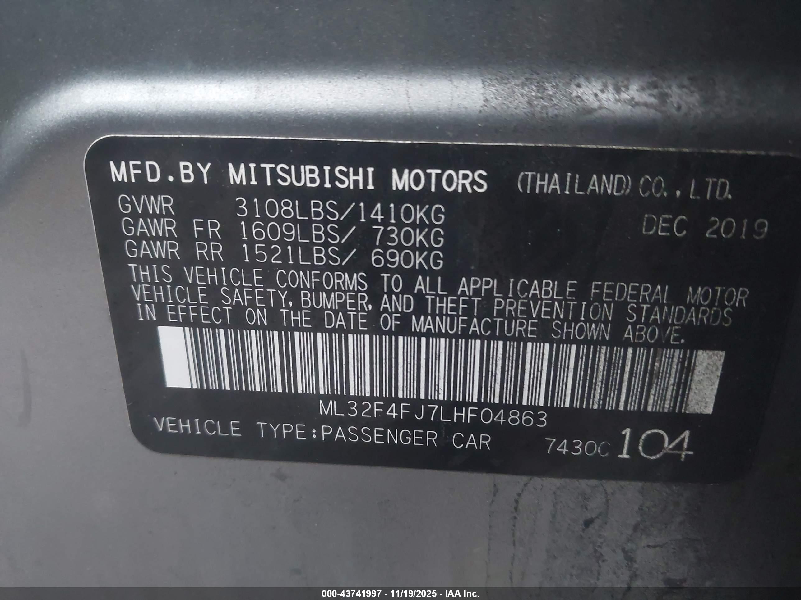 MITSUBISHI MIRAGE image 9