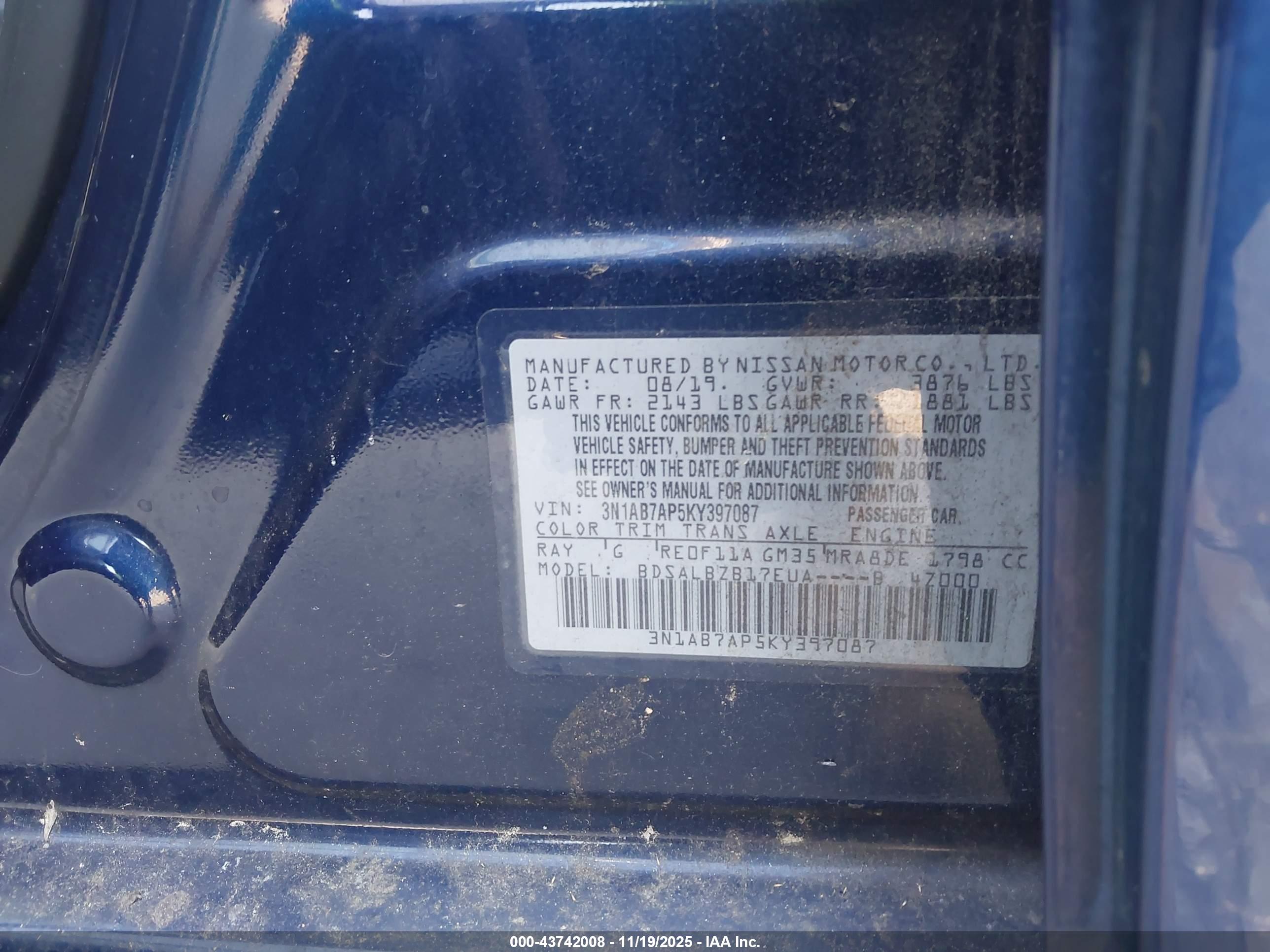 NISSAN SENTRA image 9