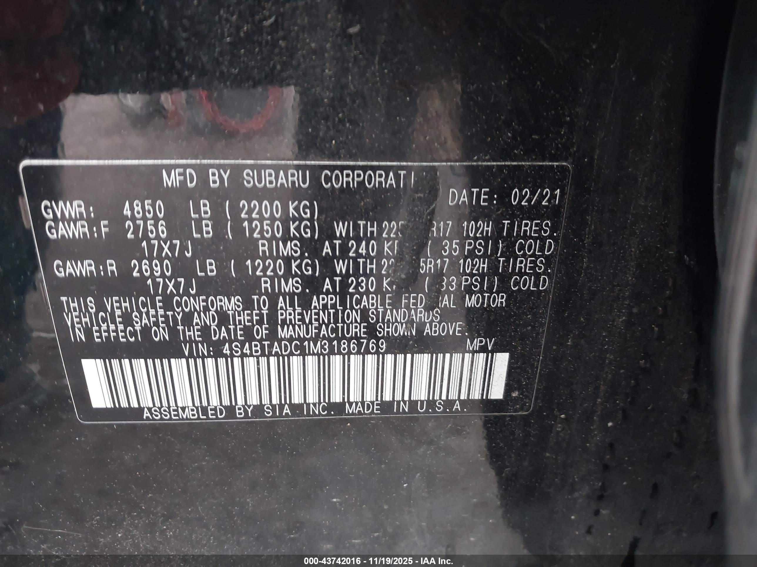 SUBARU OUTBACK image 9