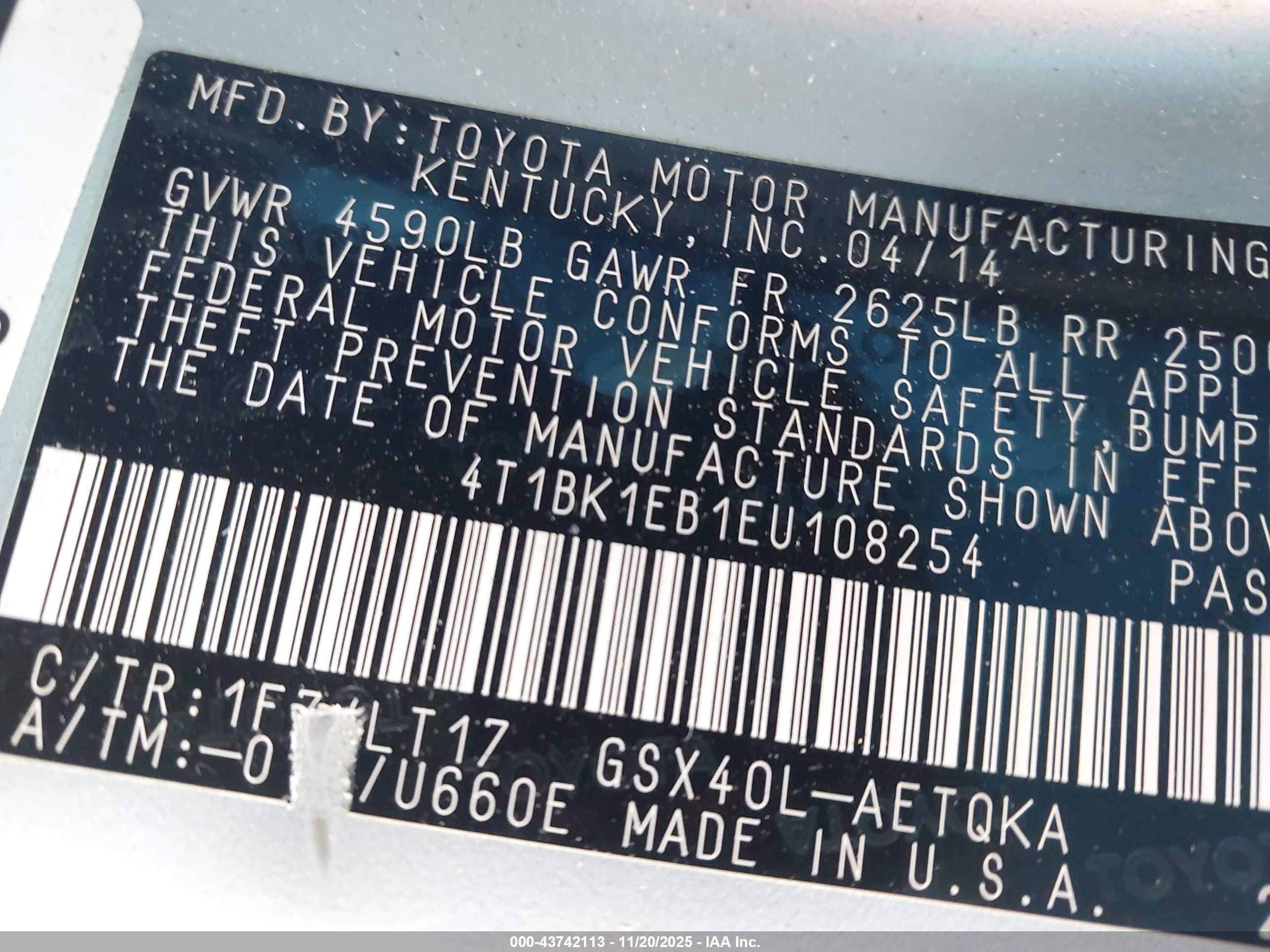 TOYOTA AVALON image 9