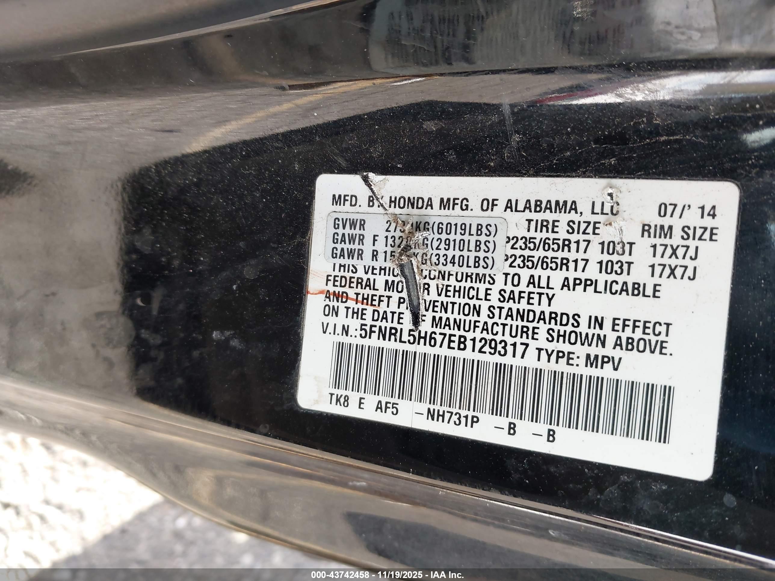 HONDA ODYSSEY image 9