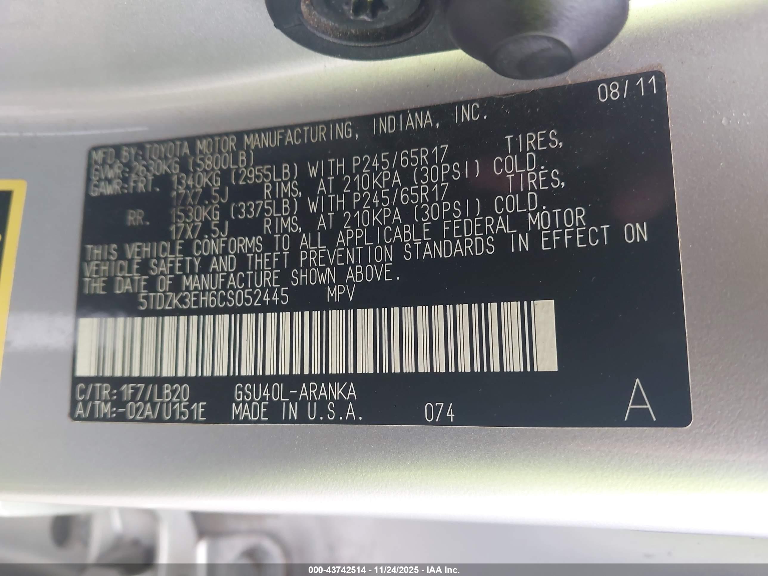 TOYOTA HIGHLANDER image 9