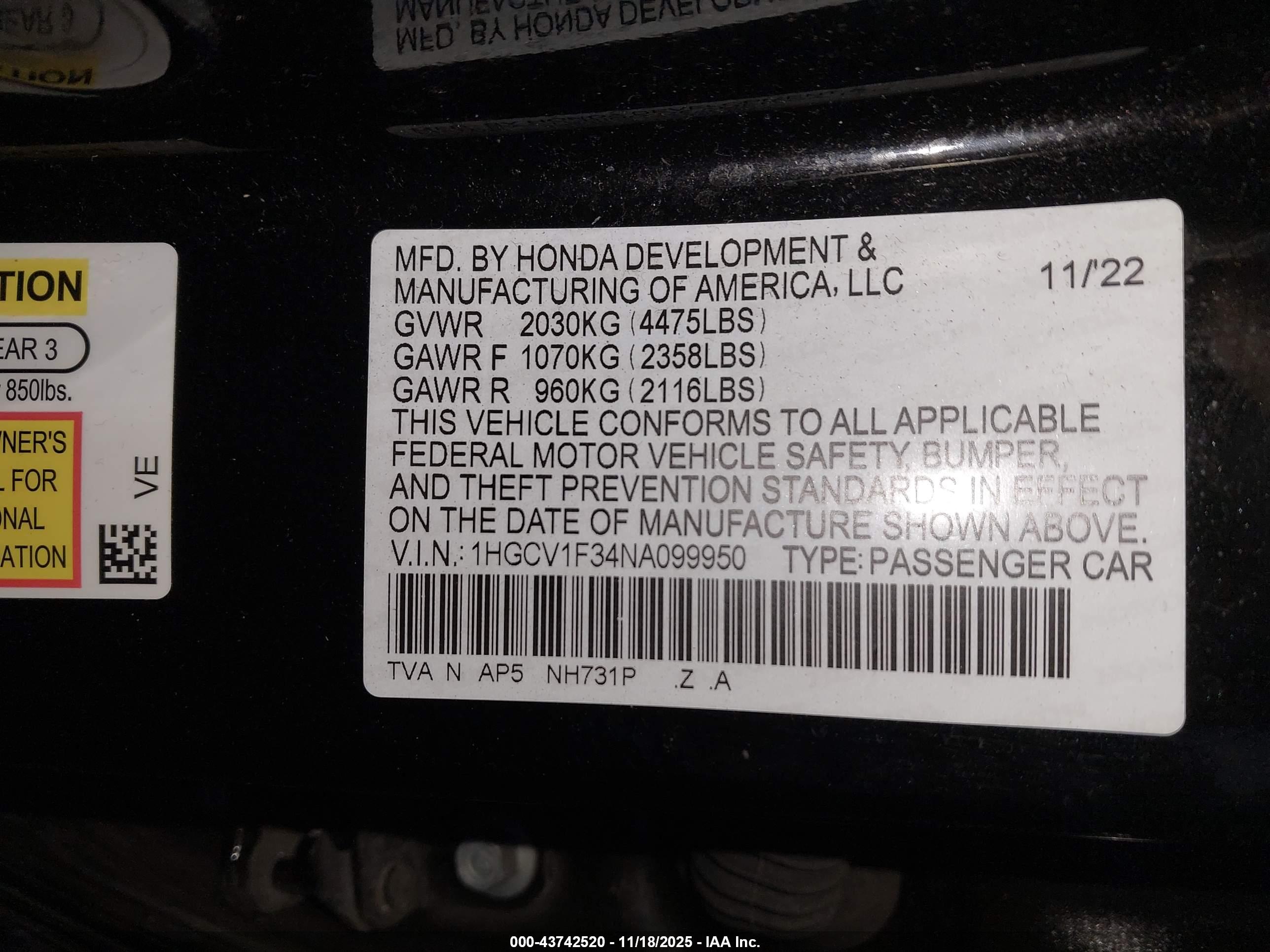 HONDA ACCORD image 9
