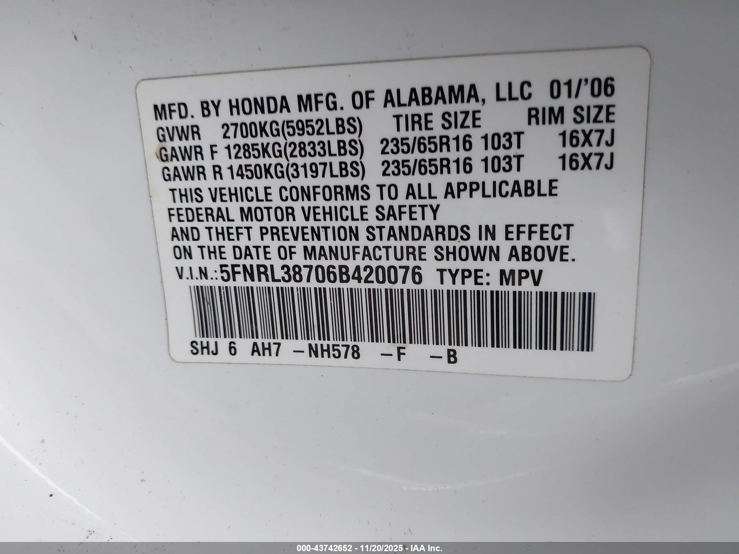 HONDA ODYSSEY image 9