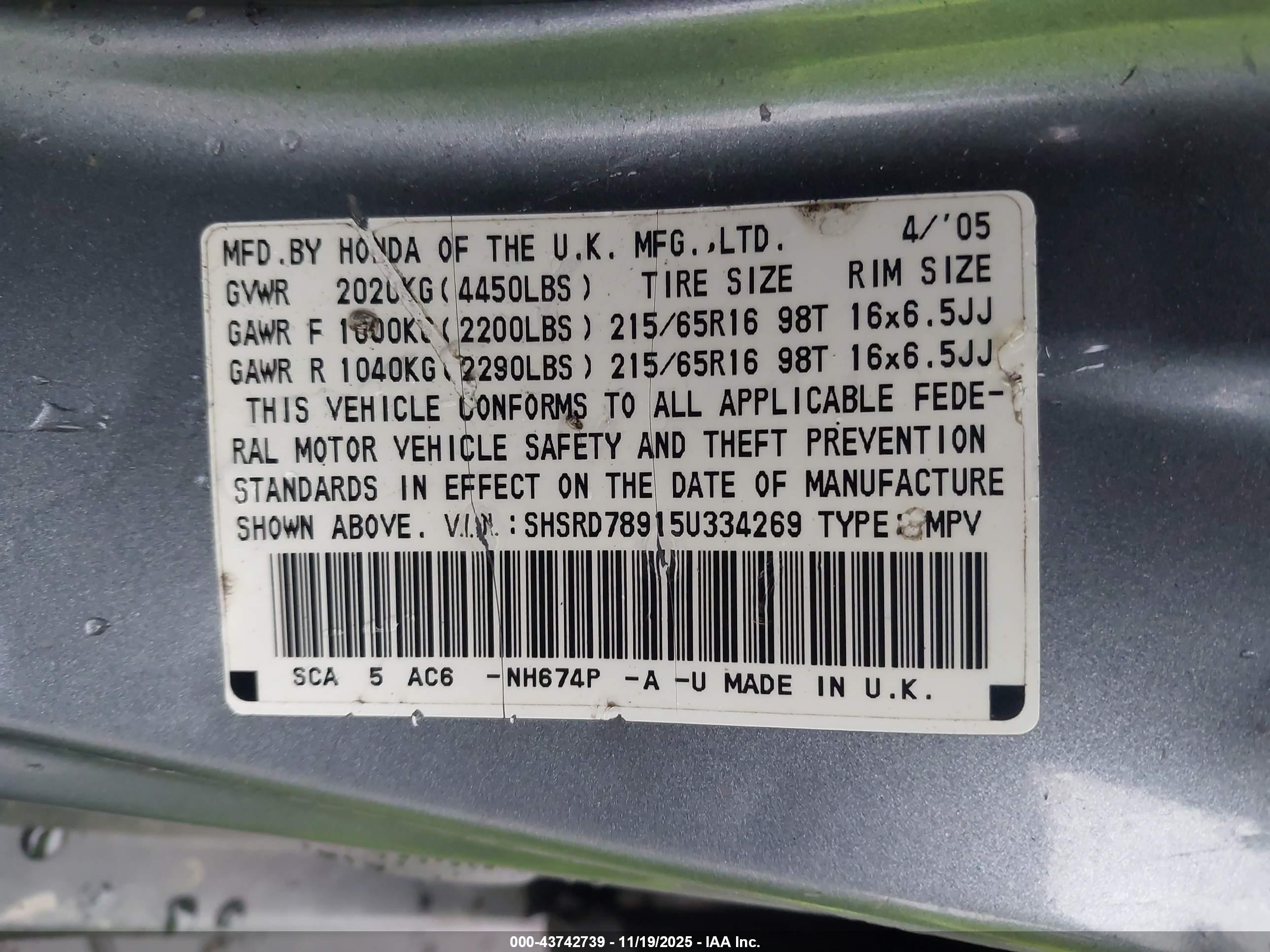 HONDA CR-V image 9