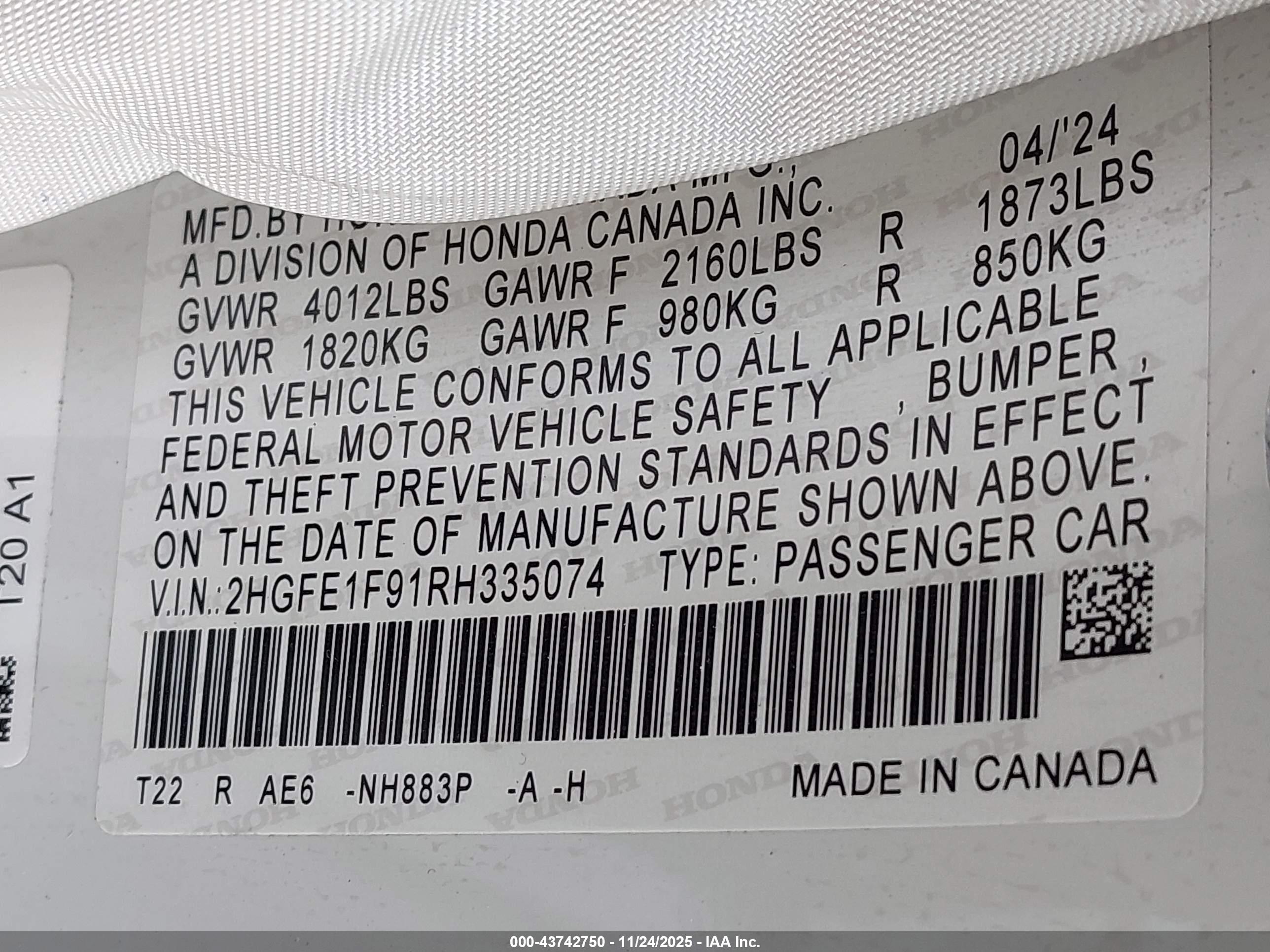 HONDA CIVIC image 9