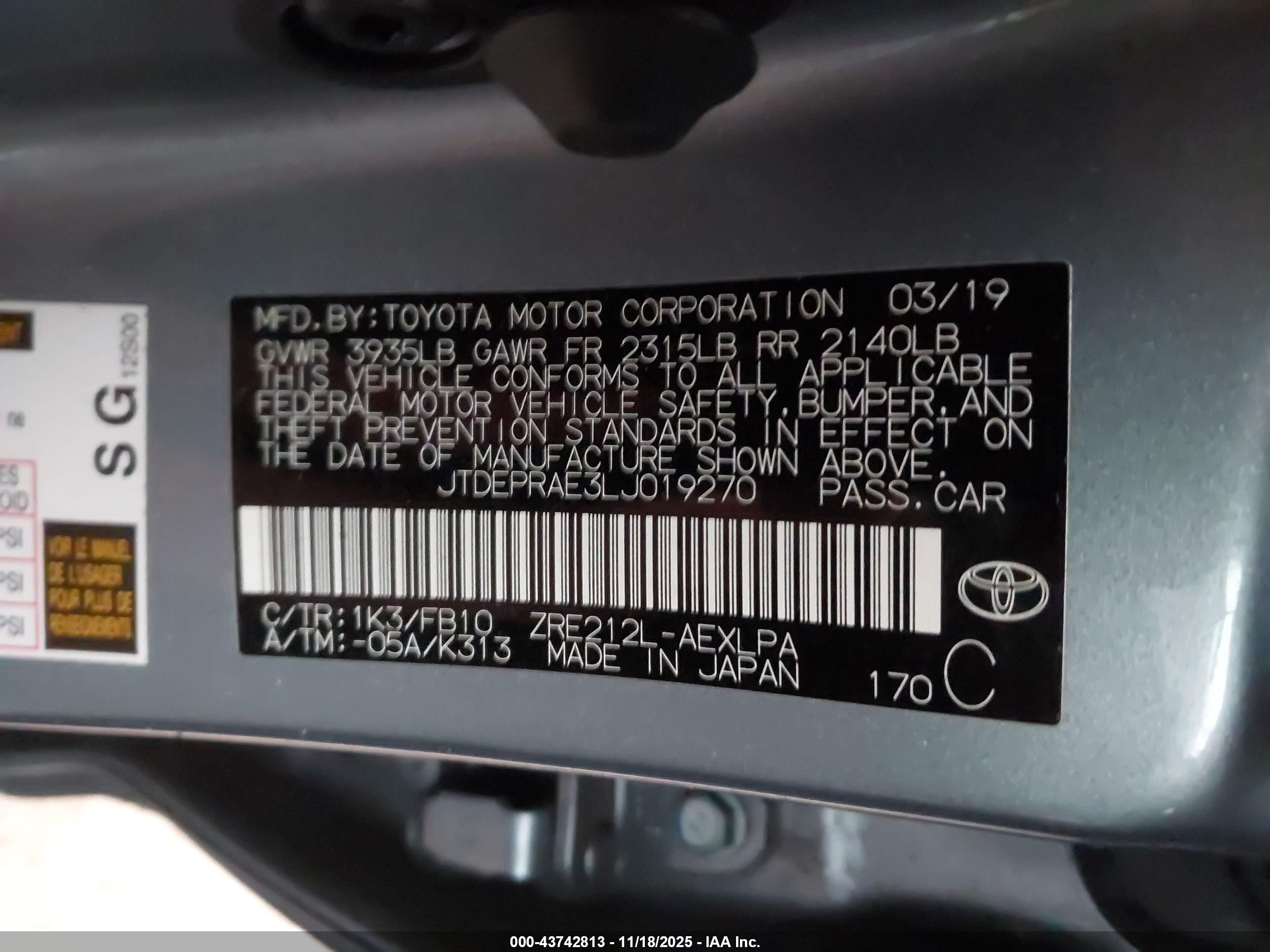 TOYOTA COROLLA image 9