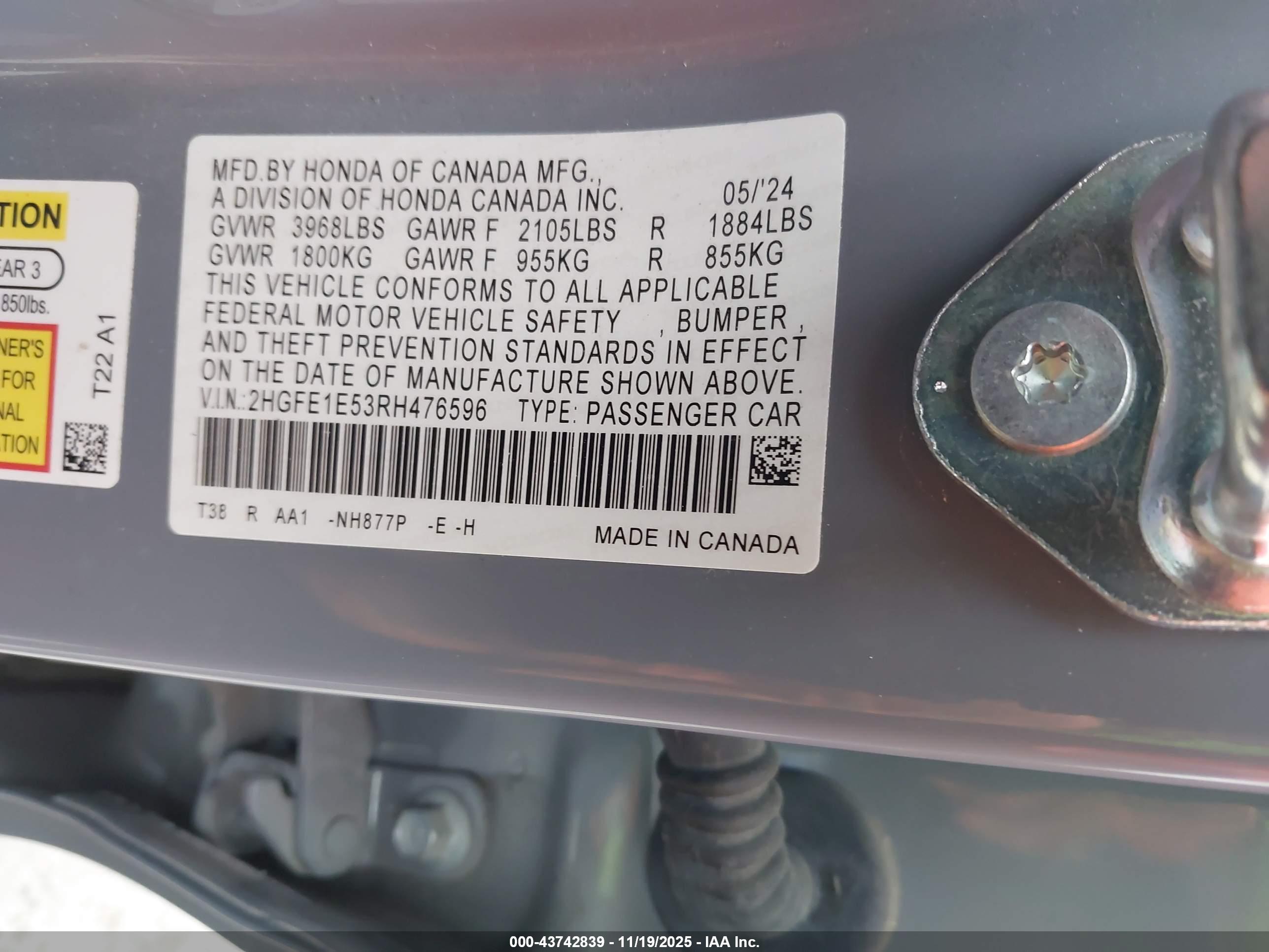 HONDA CIVIC image 9