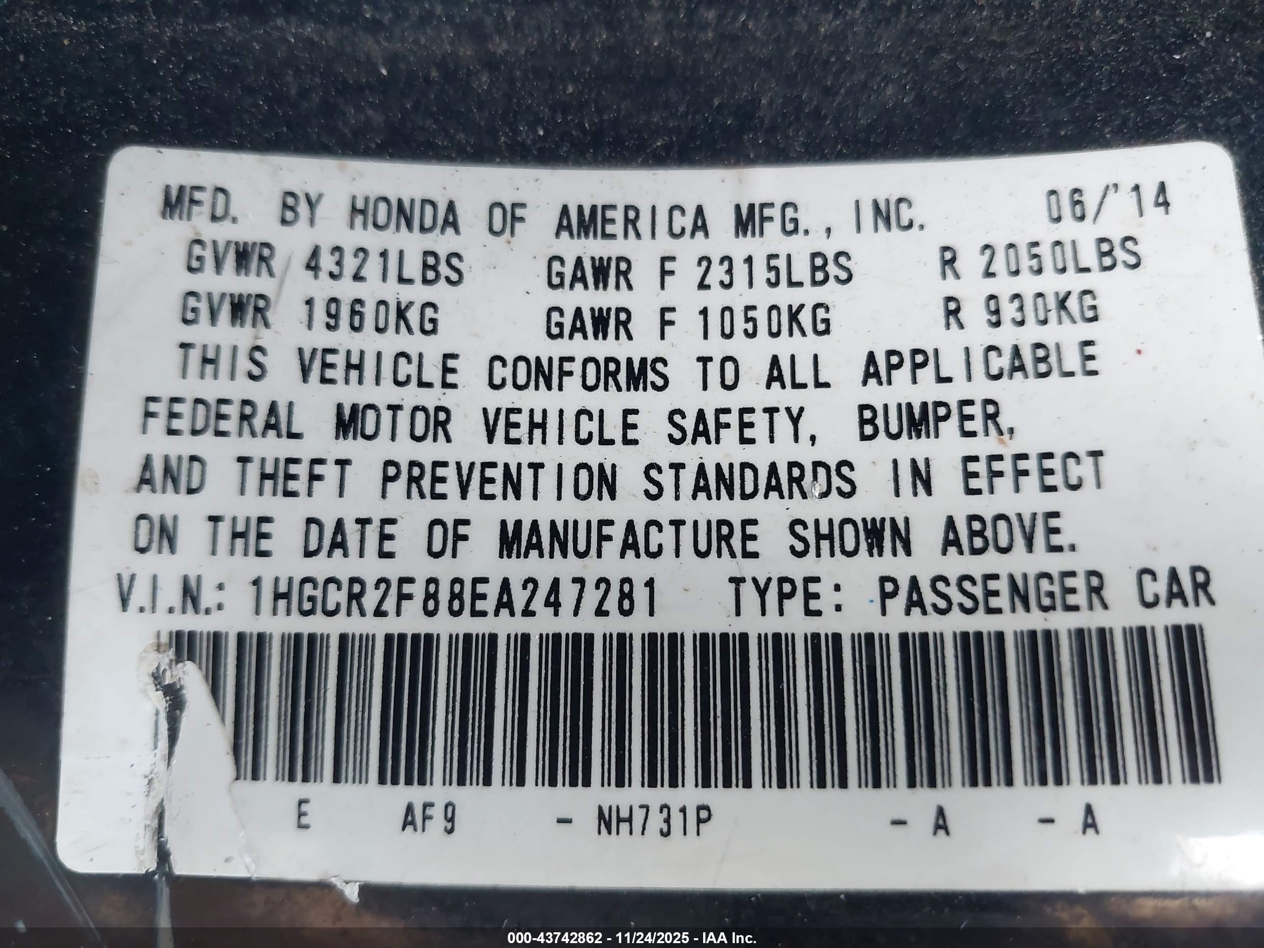 HONDA ACCORD image 9
