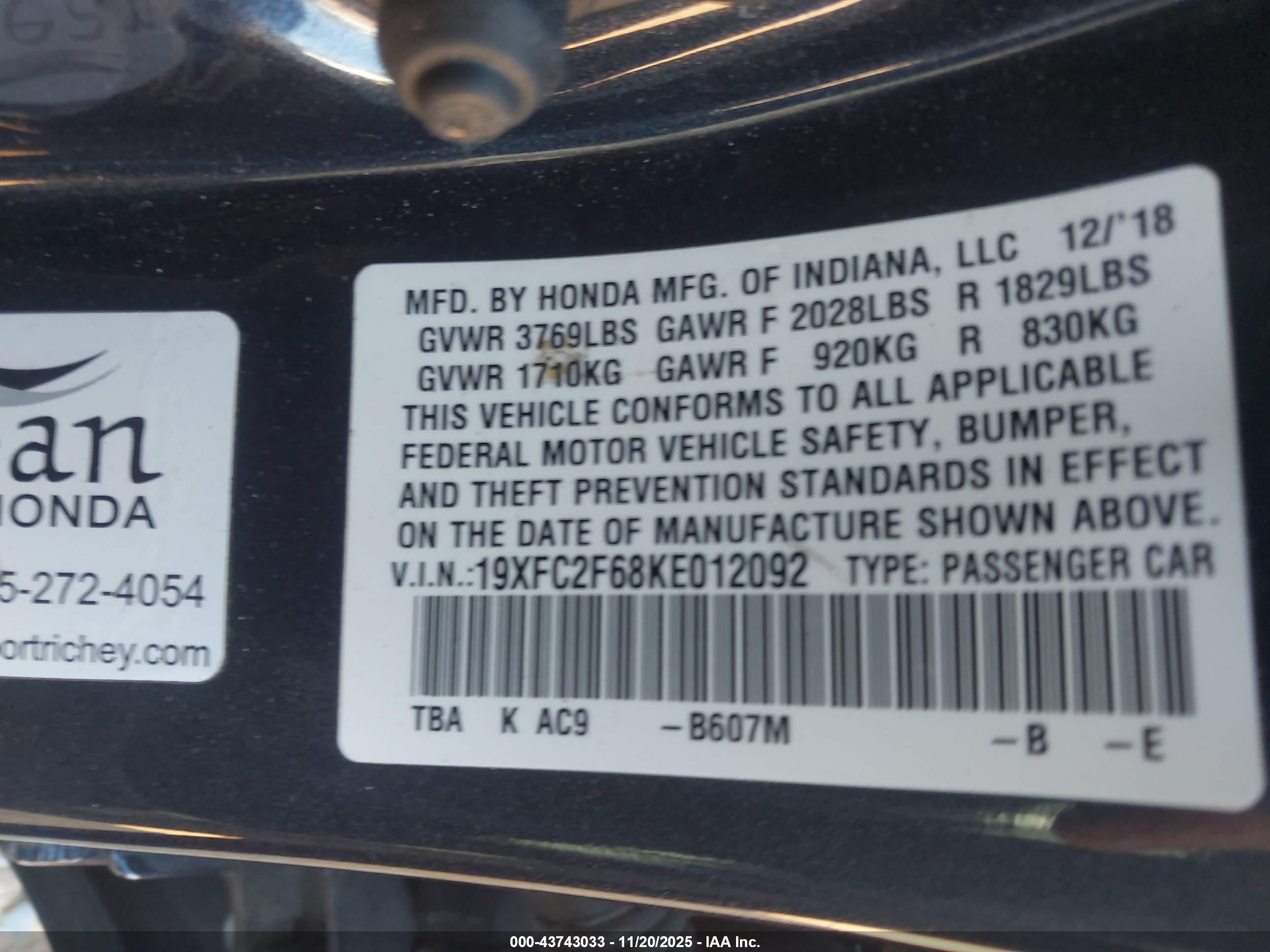 HONDA CIVIC image 9