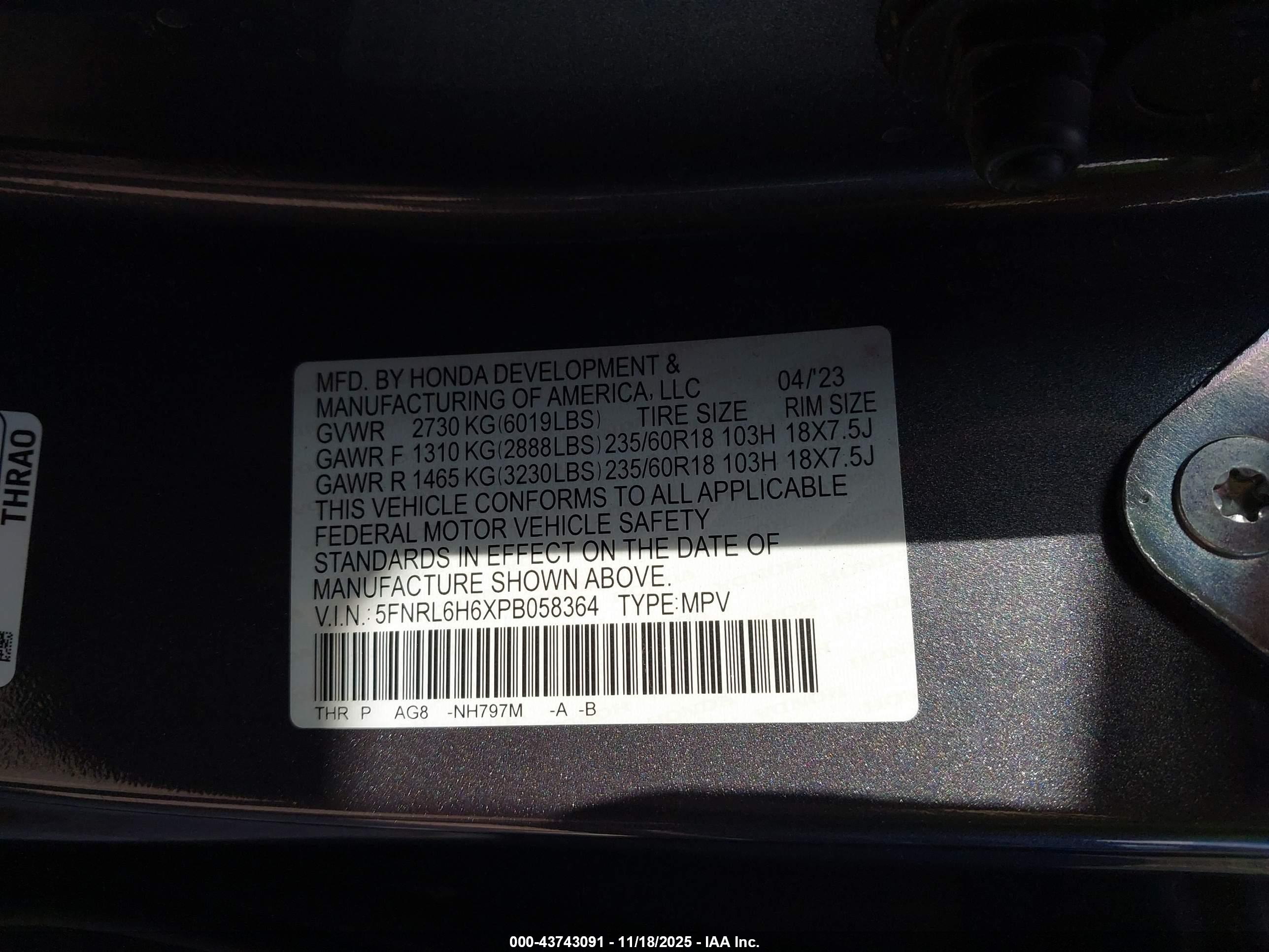 HONDA ODYSSEY image 9