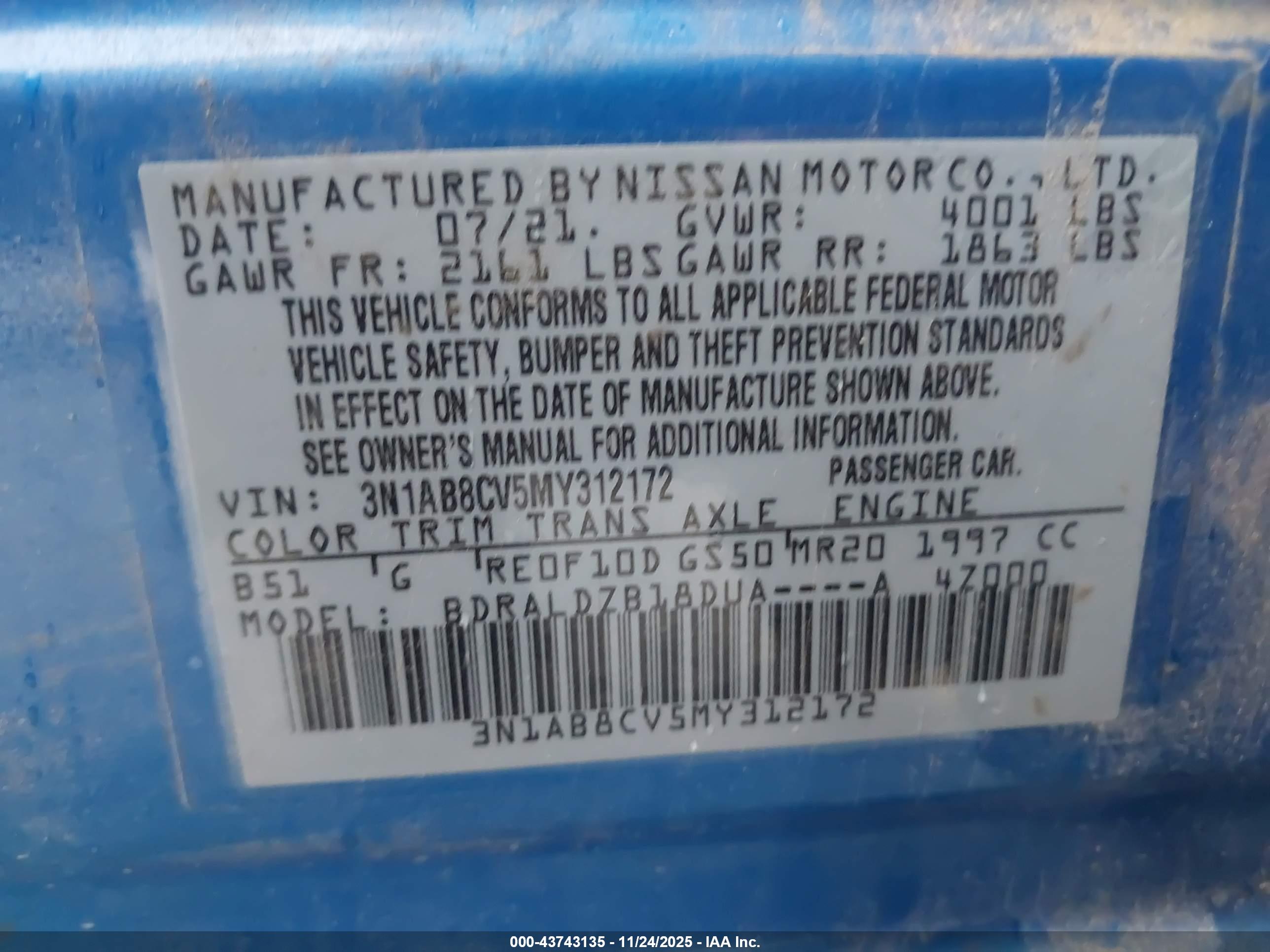 NISSAN SENTRA image 9