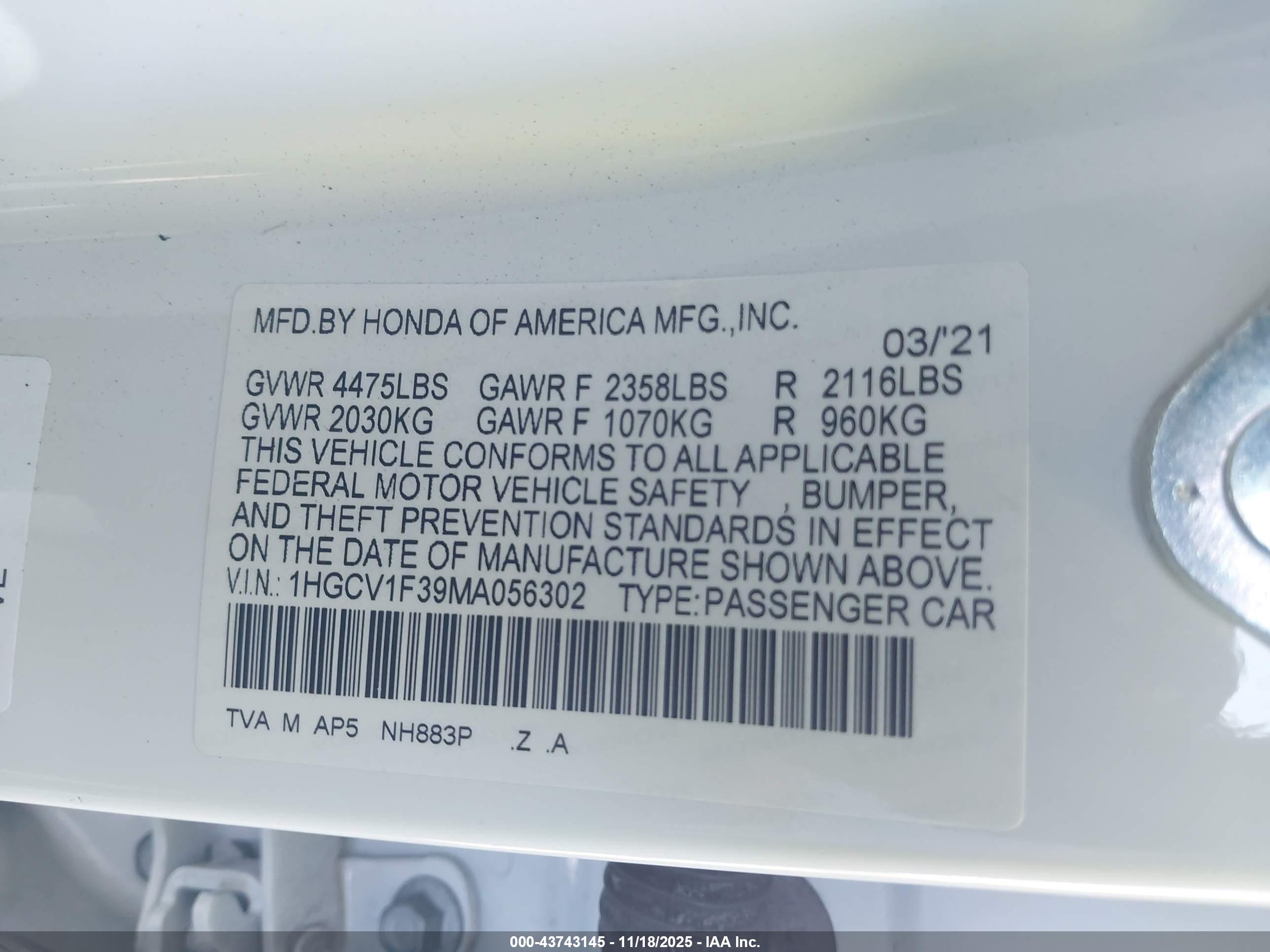 HONDA ACCORD image 9