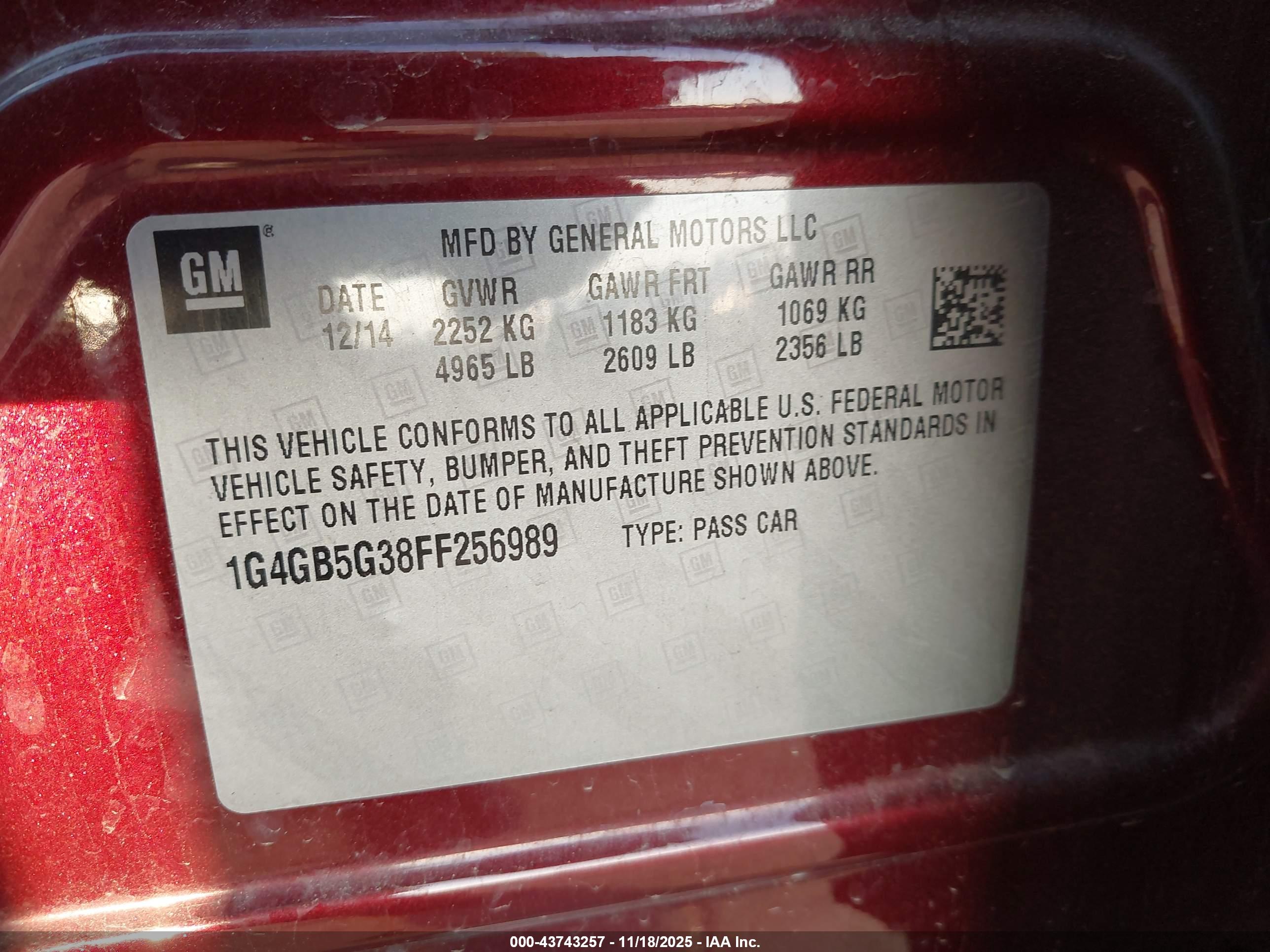 BUICK LACROSSE image 9