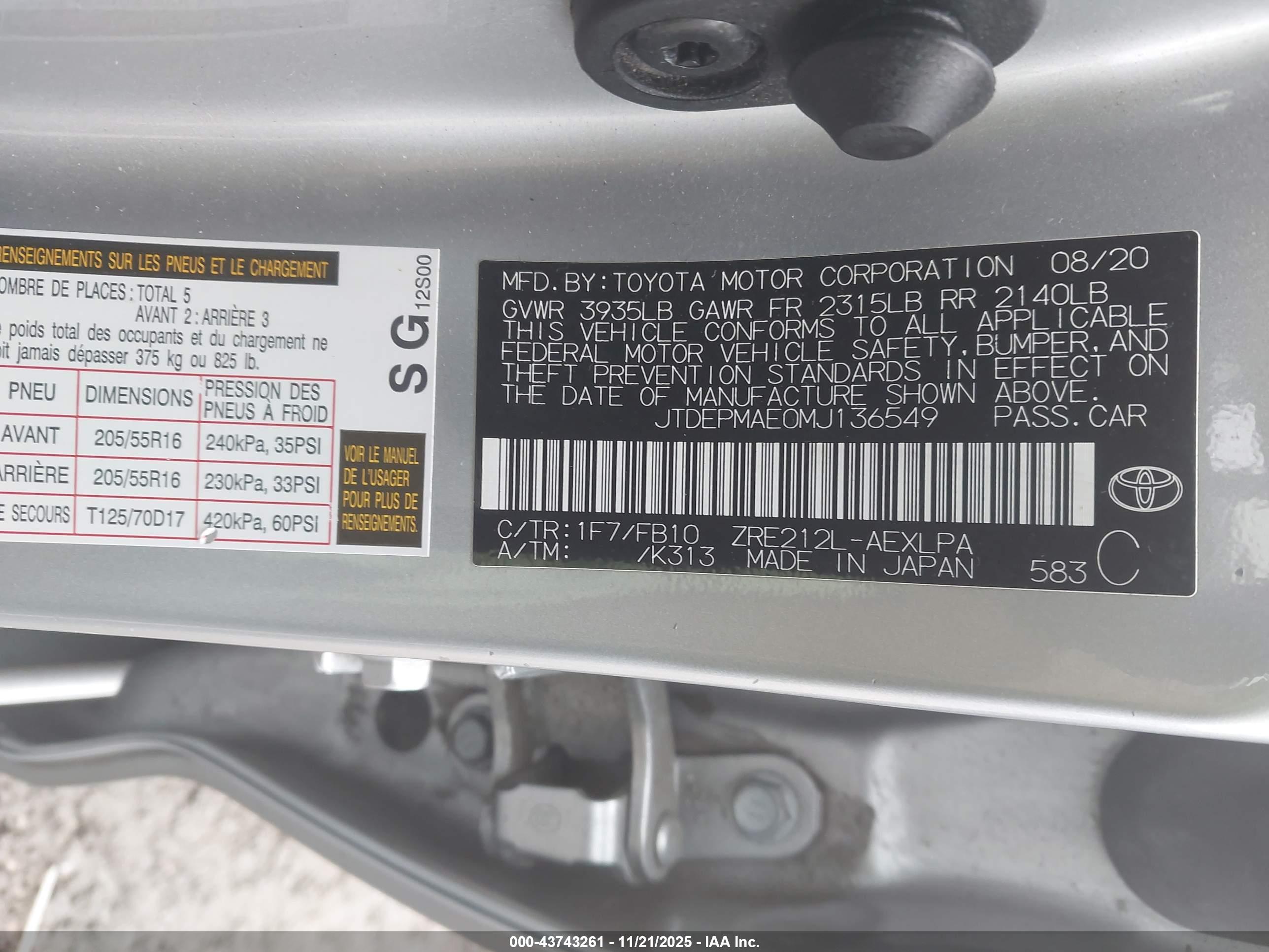 TOYOTA COROLLA image 9