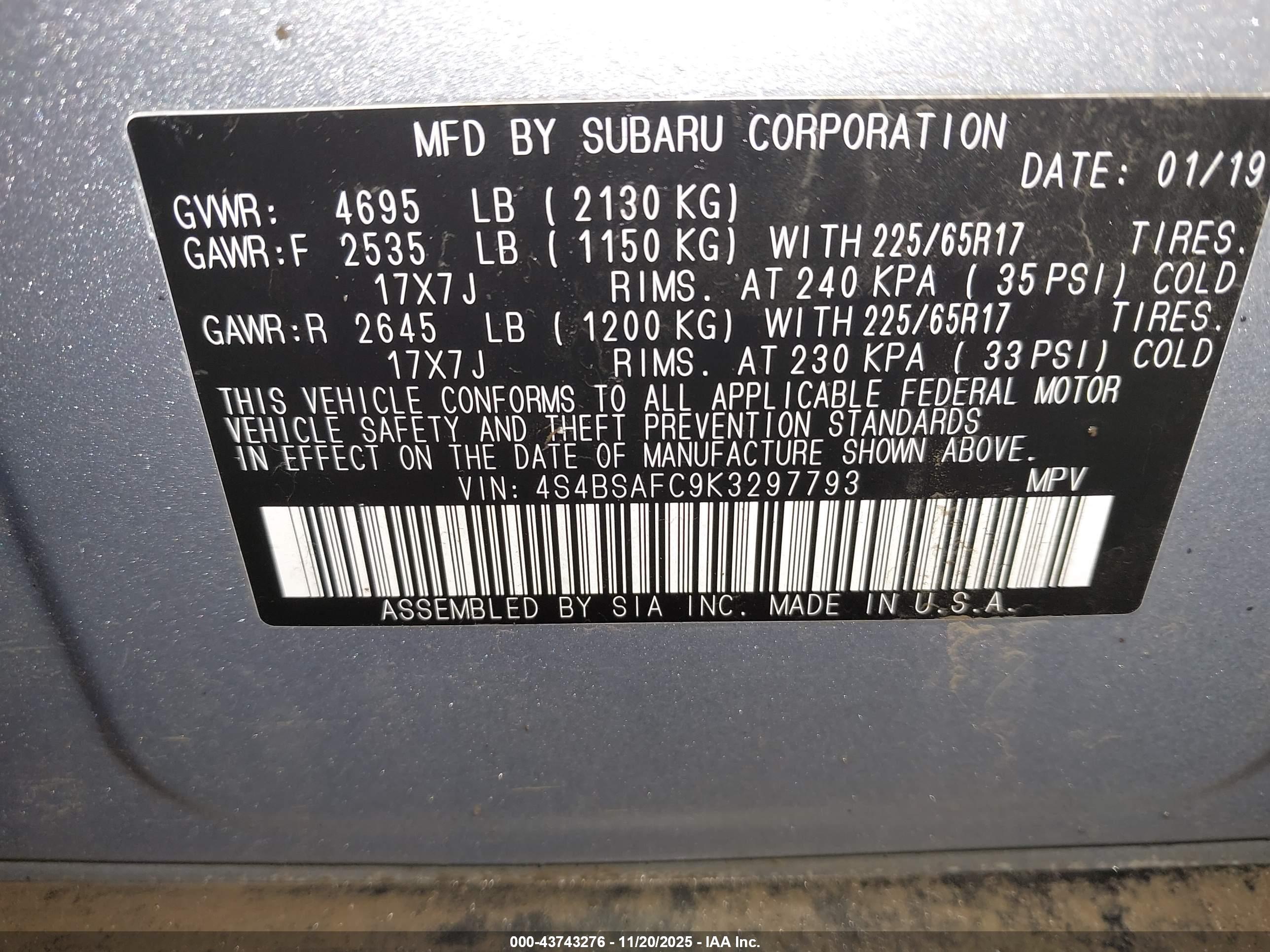 SUBARU OUTBACK image 9