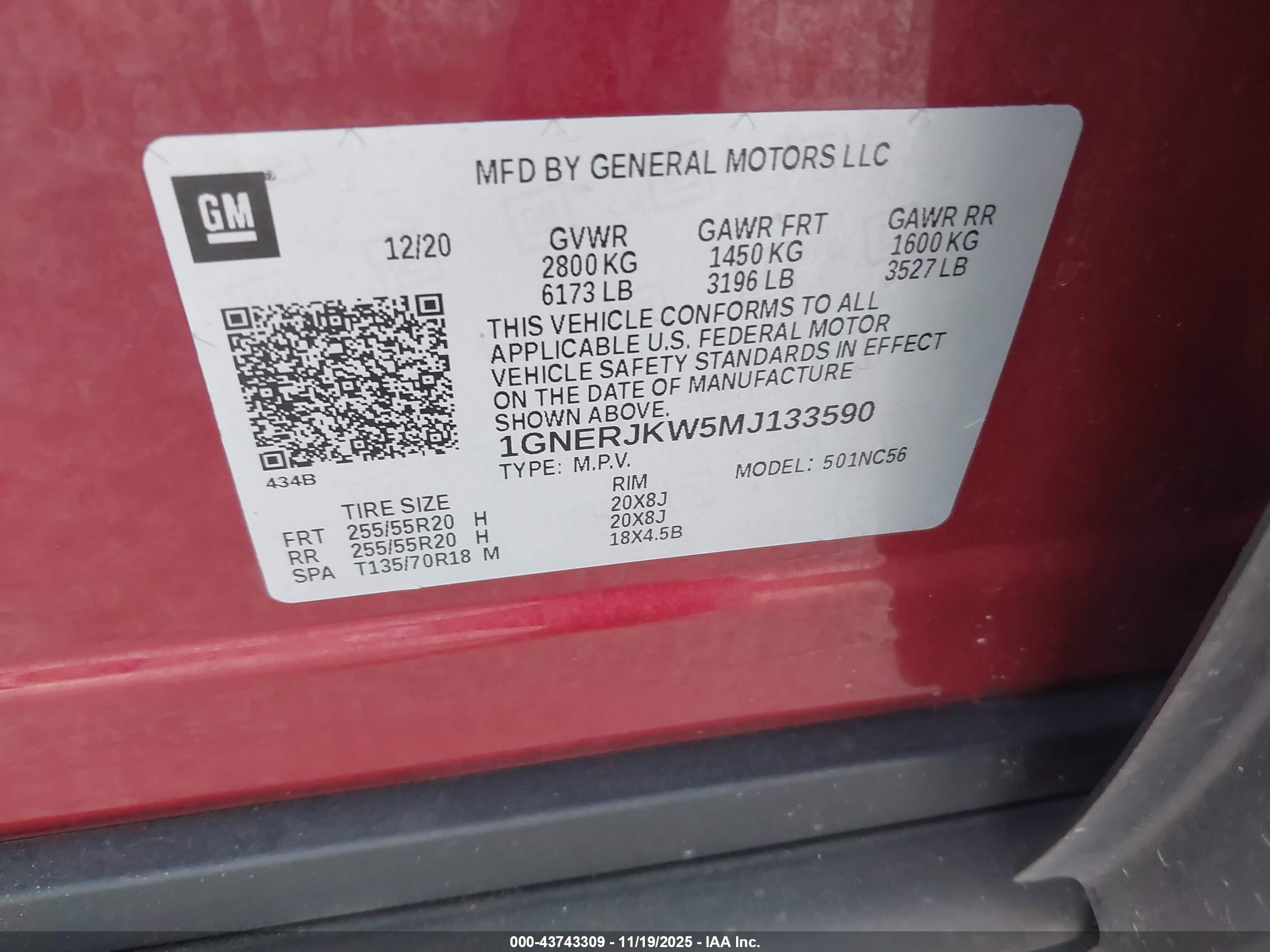 CHEVROLET TRAVERSE image 9