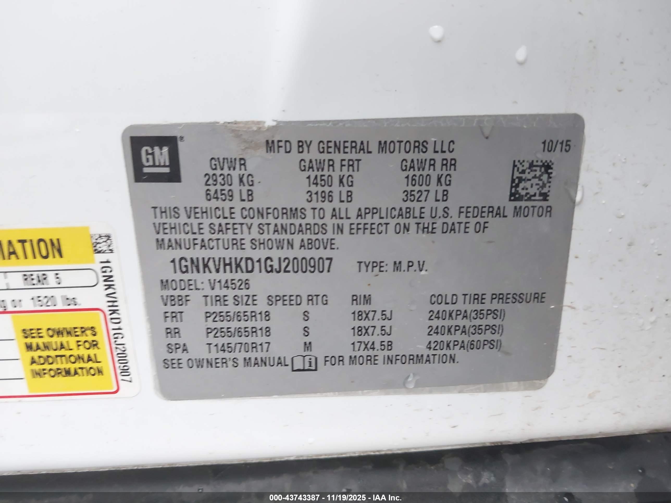 CHEVROLET TRAVERSE image 9