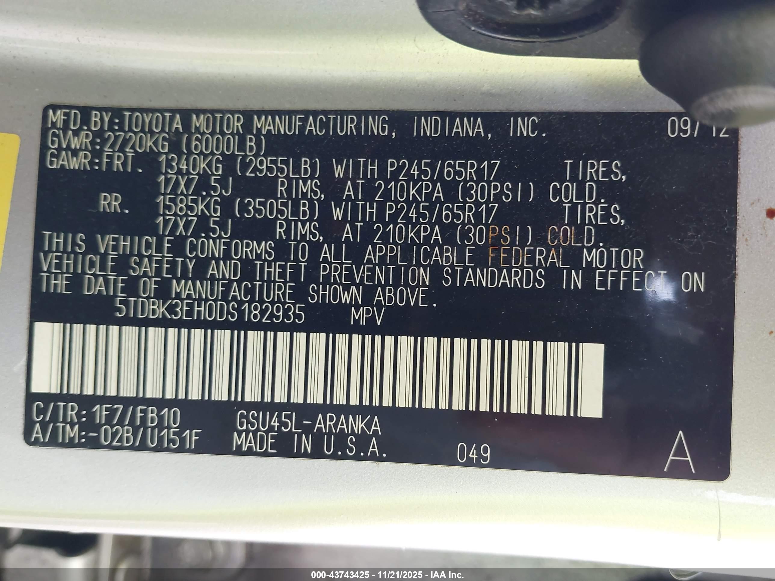 TOYOTA HIGHLANDER image 9