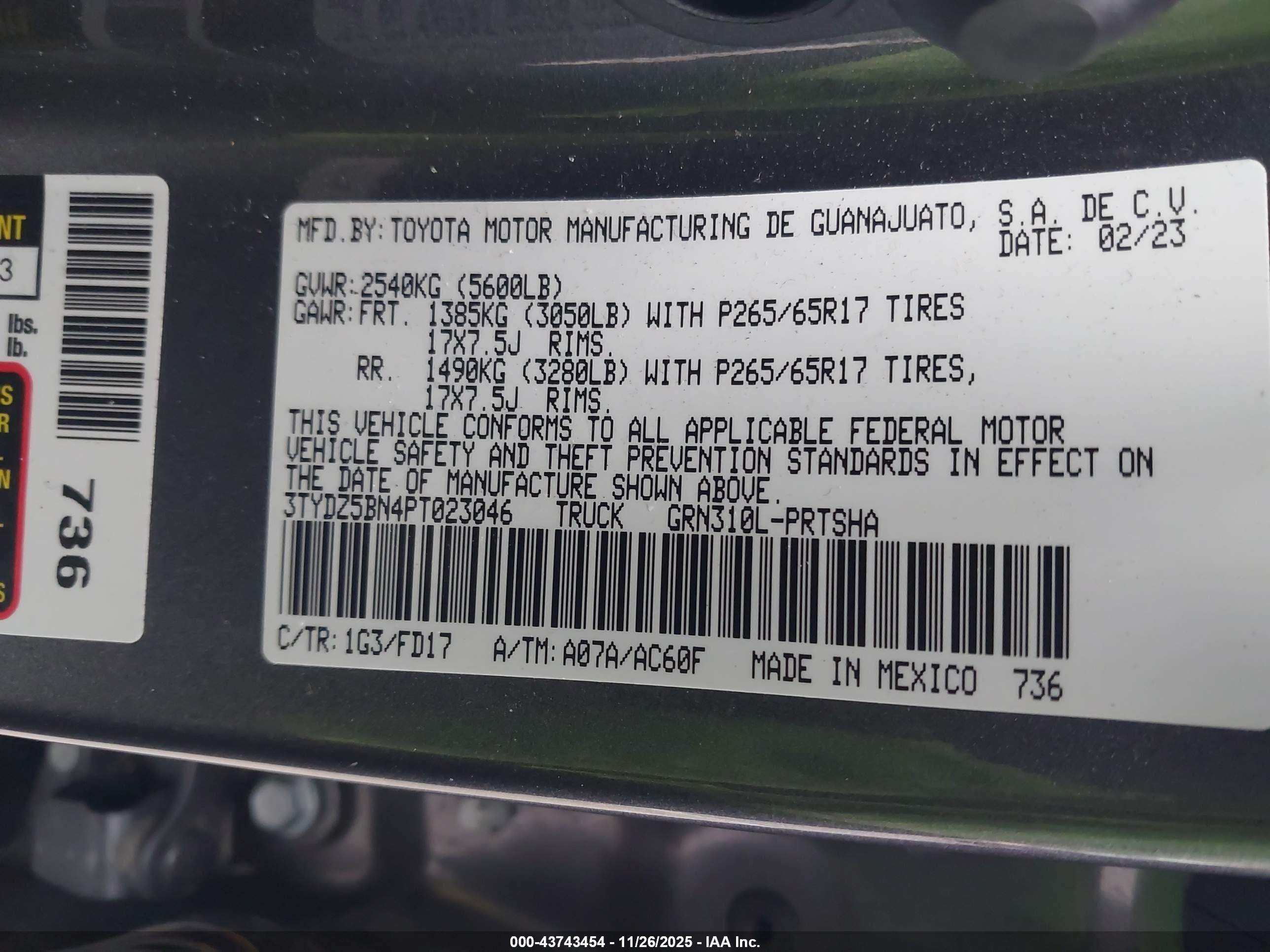 TOYOTA TACOMA image 9