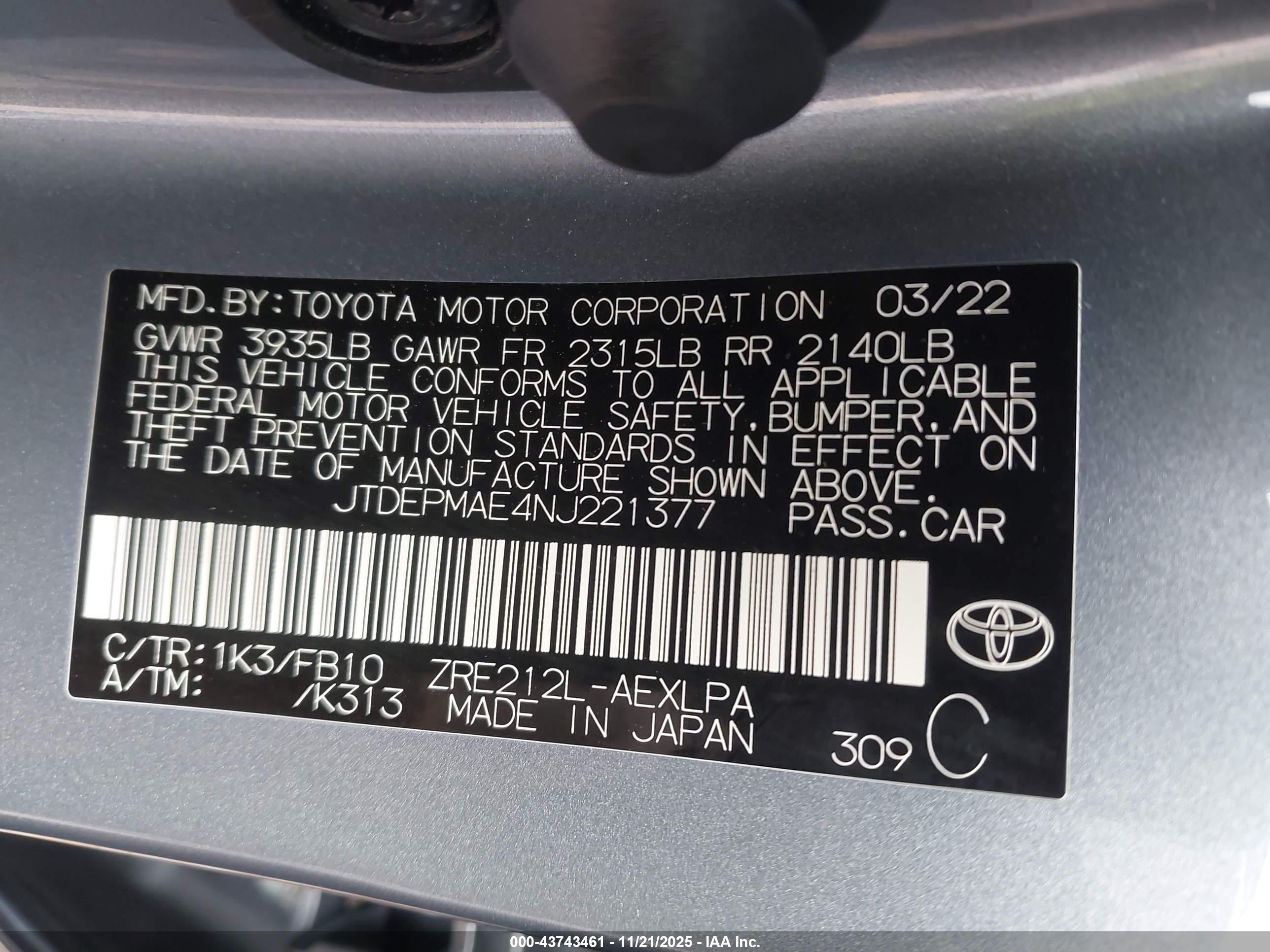 TOYOTA COROLLA image 9