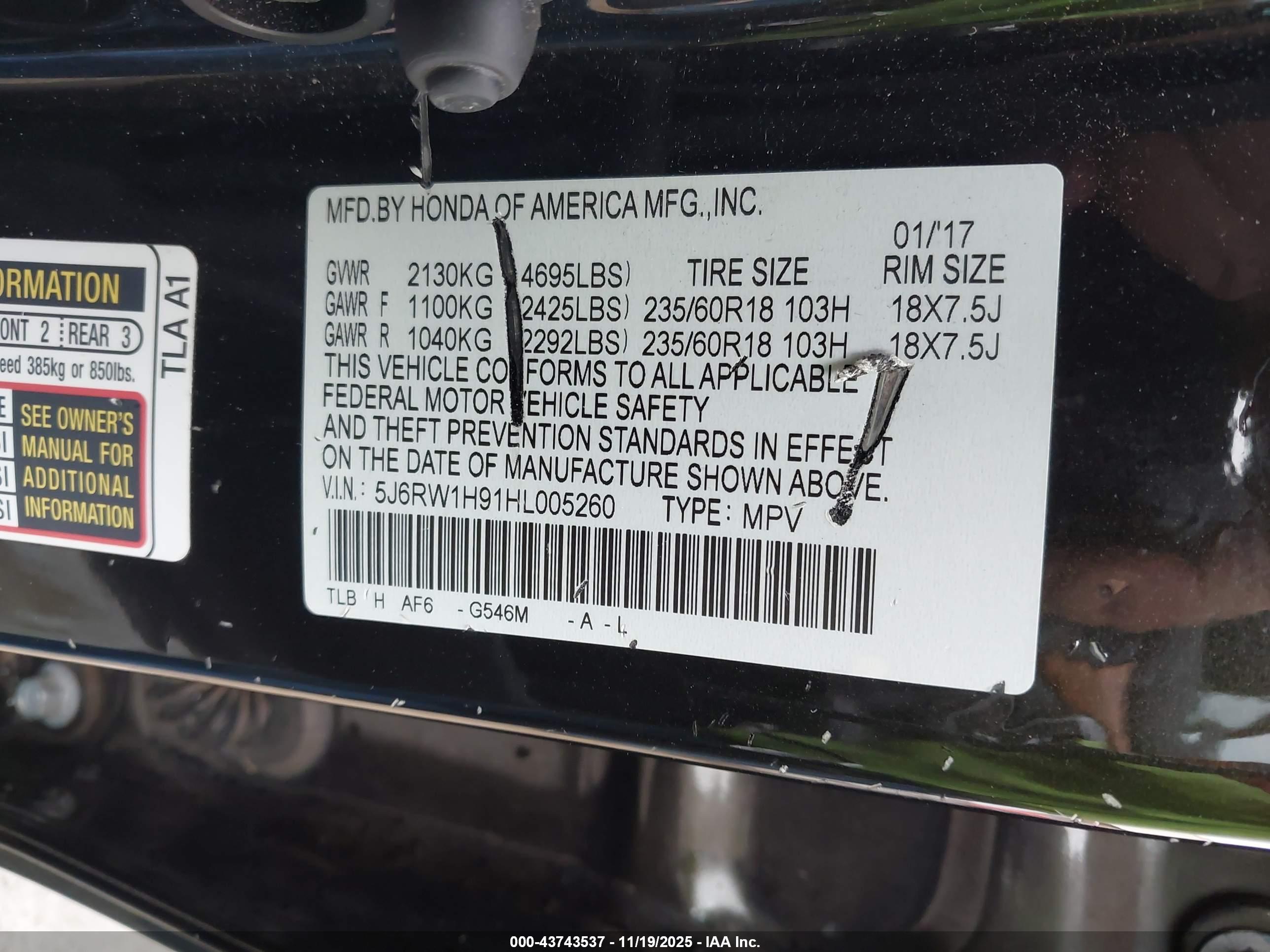 HONDA CR-V image 9