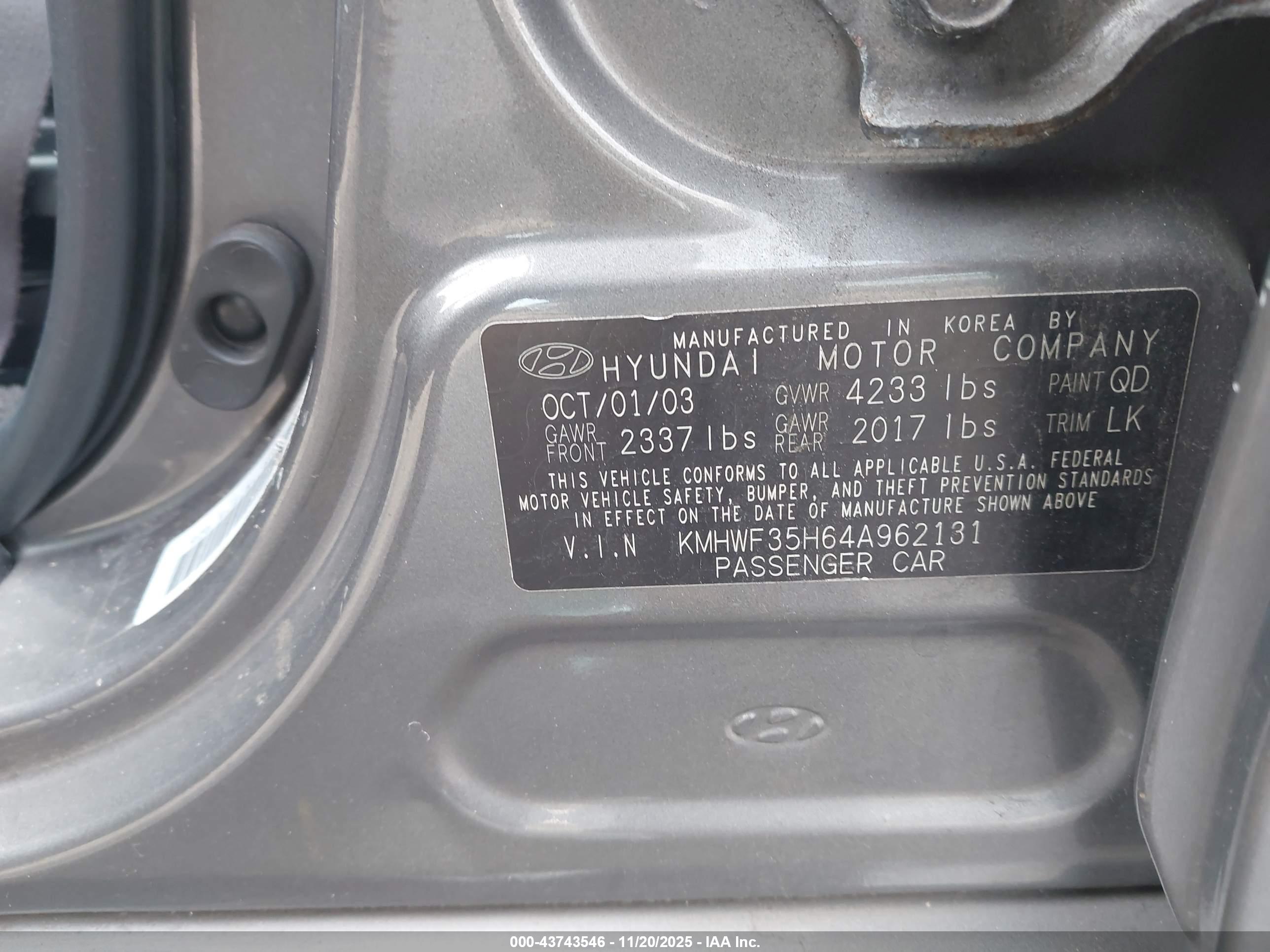 HYUNDAI SONATA image 9