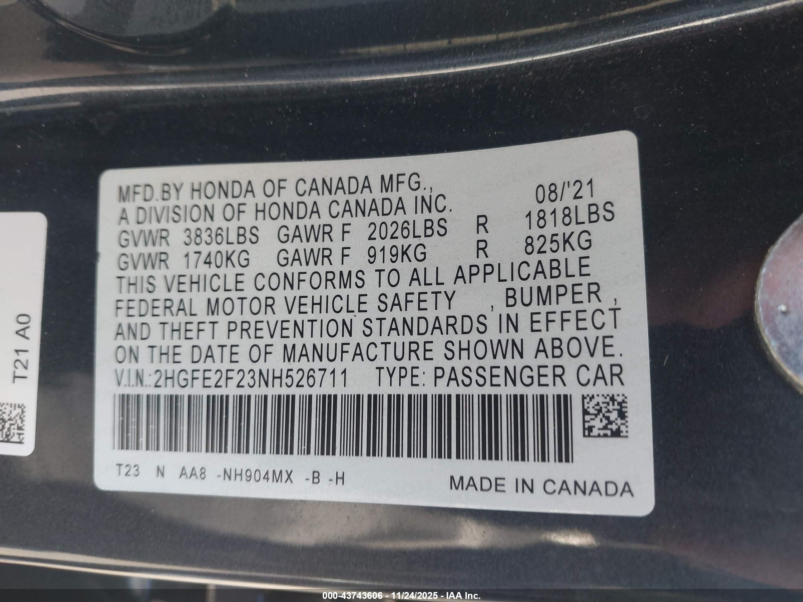 HONDA CIVIC image 9