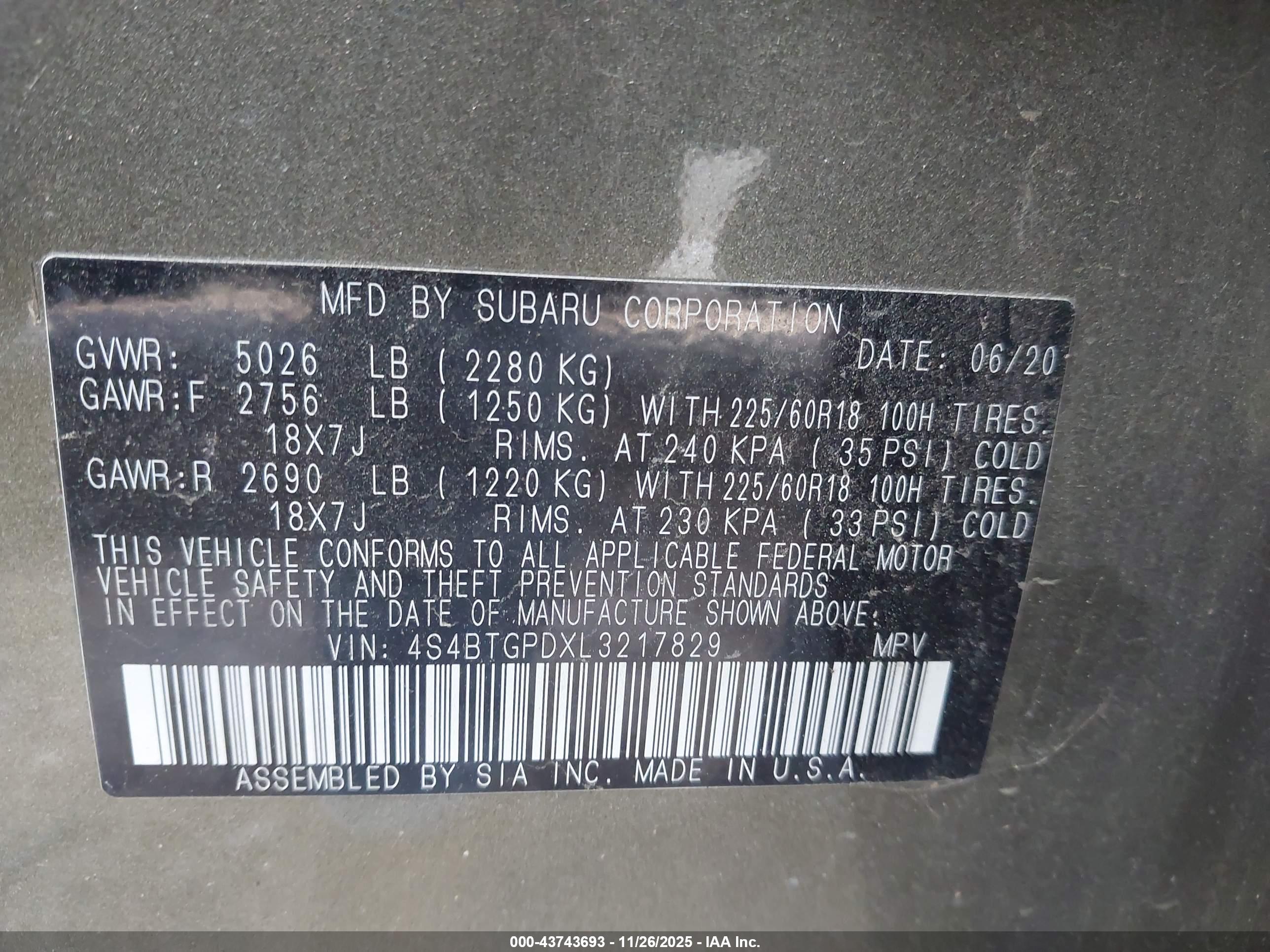 SUBARU OUTBACK image 9